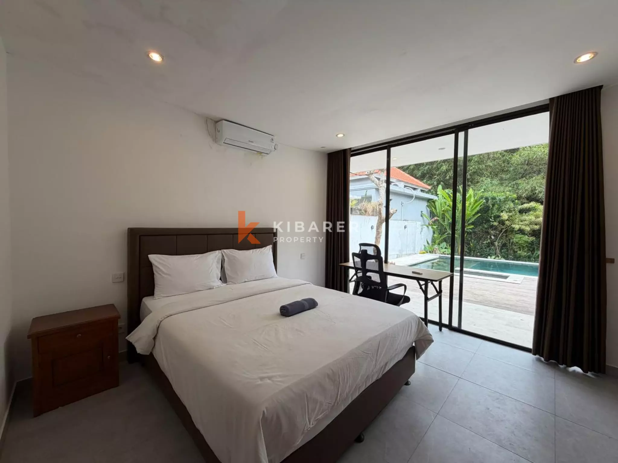 Vila Tertutup Tiga Kamar Tidur di Jungle Corner, Pererenan yang Tenang