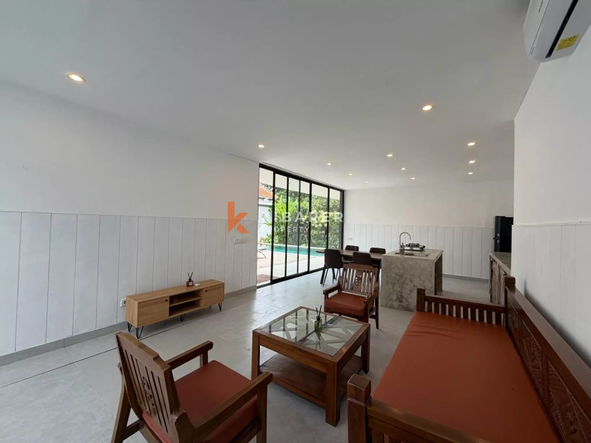 Vila Tertutup Tiga Kamar Tidur di Jungle Corner, Pererenan yang Tenang