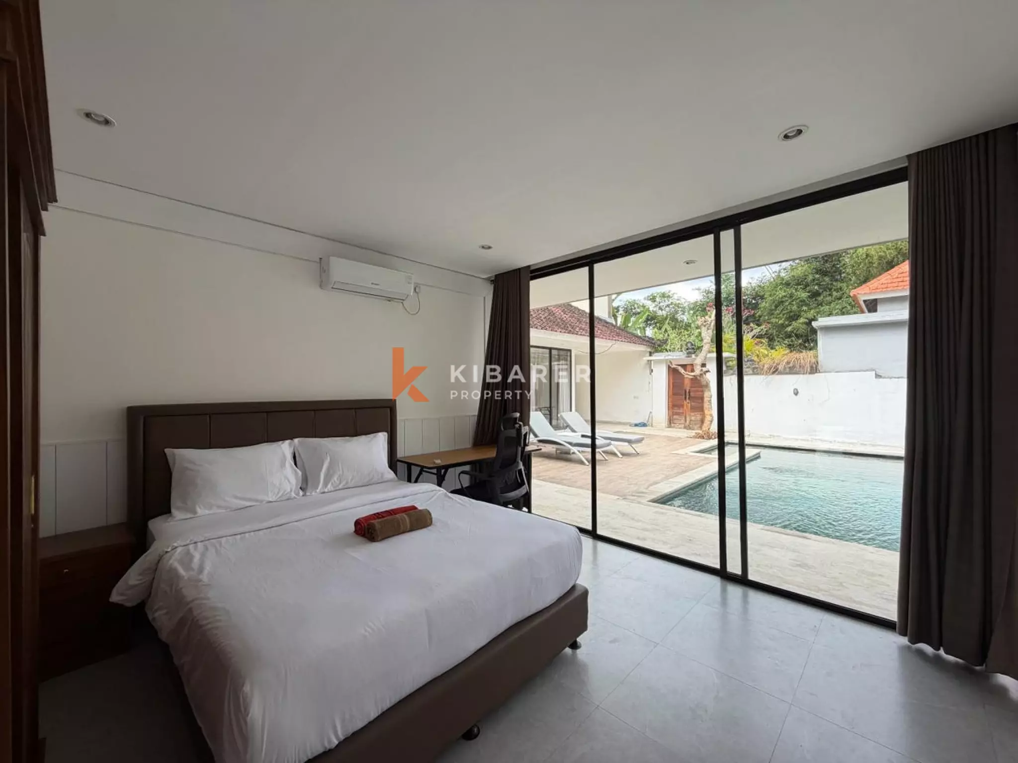 Vila Tertutup Tiga Kamar Tidur di Jungle Corner, Pererenan yang Tenang