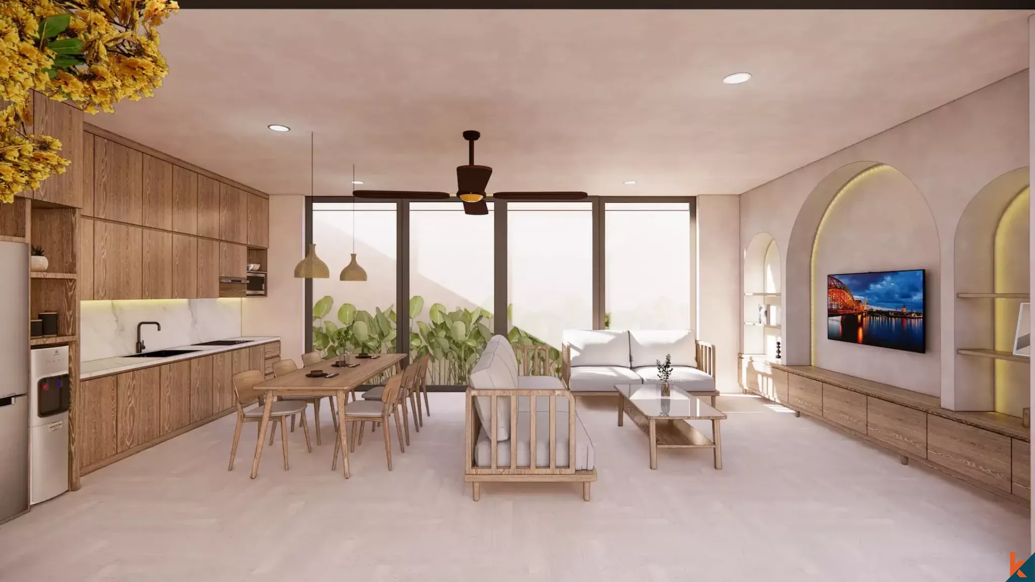 Upcoming Luxury Tropical Three Bedroom Freehold Property in Jimbaran (delivery in December 2027)