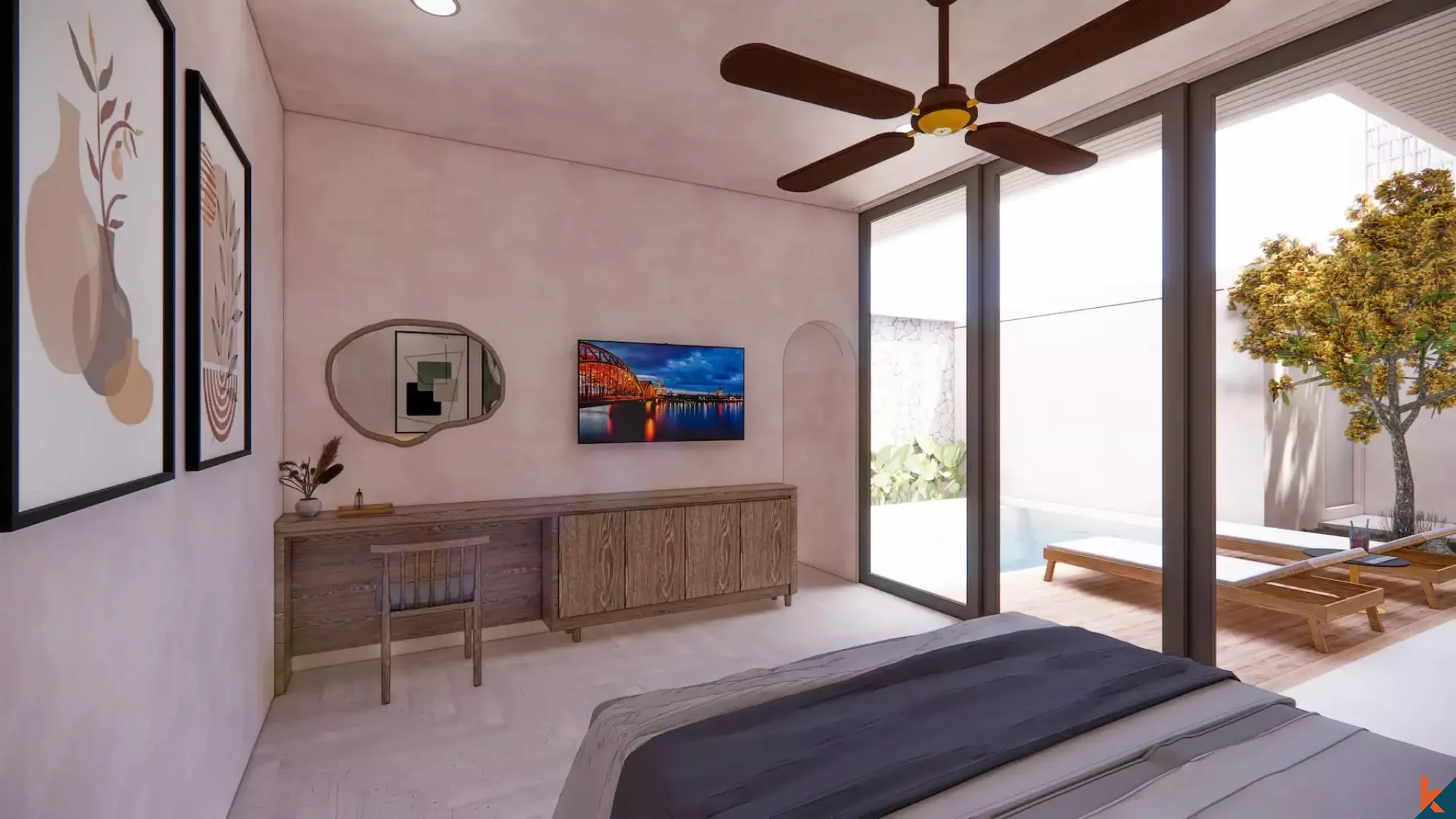 Upcoming Luxury Tropical Three Bedroom Freehold Property in Jimbaran (delivery in December 2027)