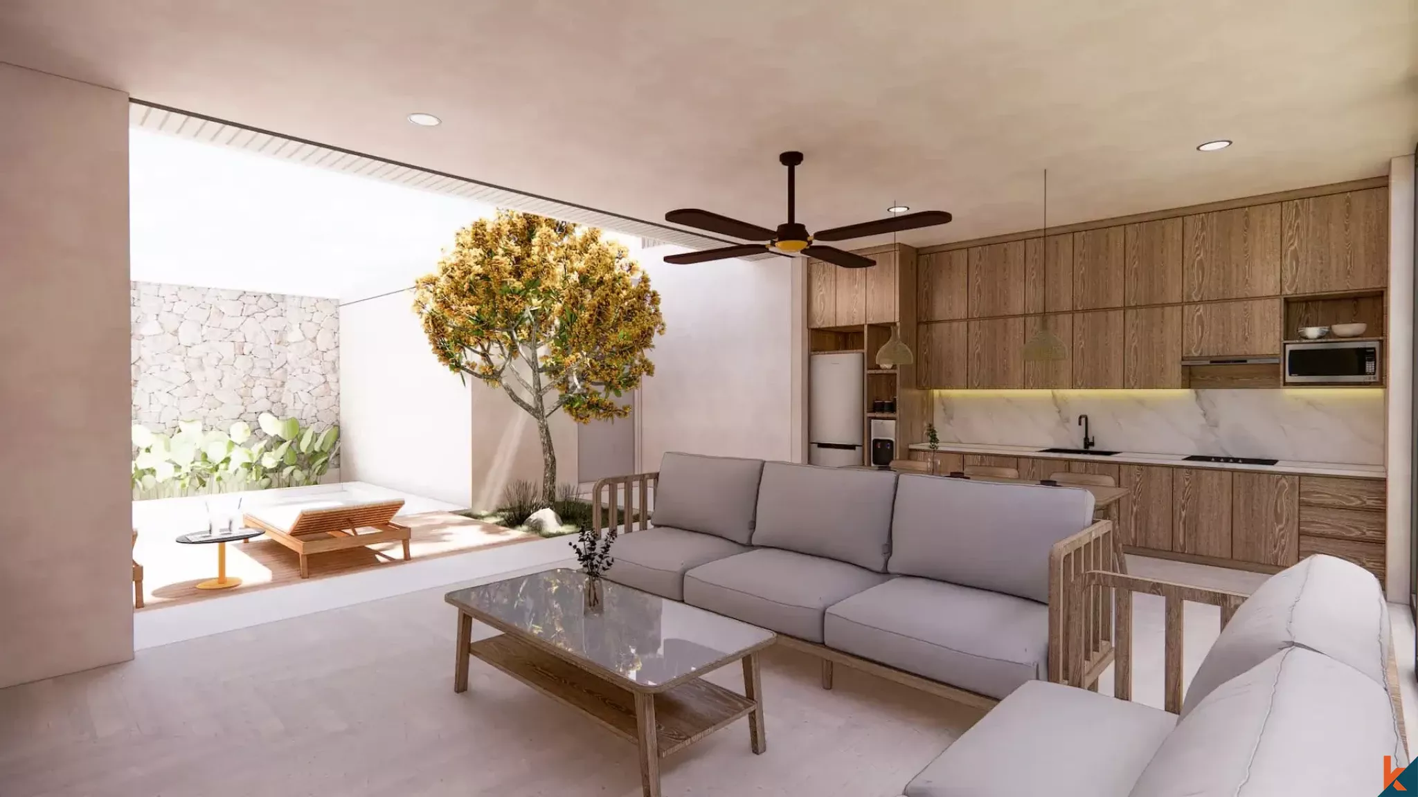 Upcoming Luxury Tropical Three Bedroom Freehold Property in Jimbaran (delivery in December 2027)