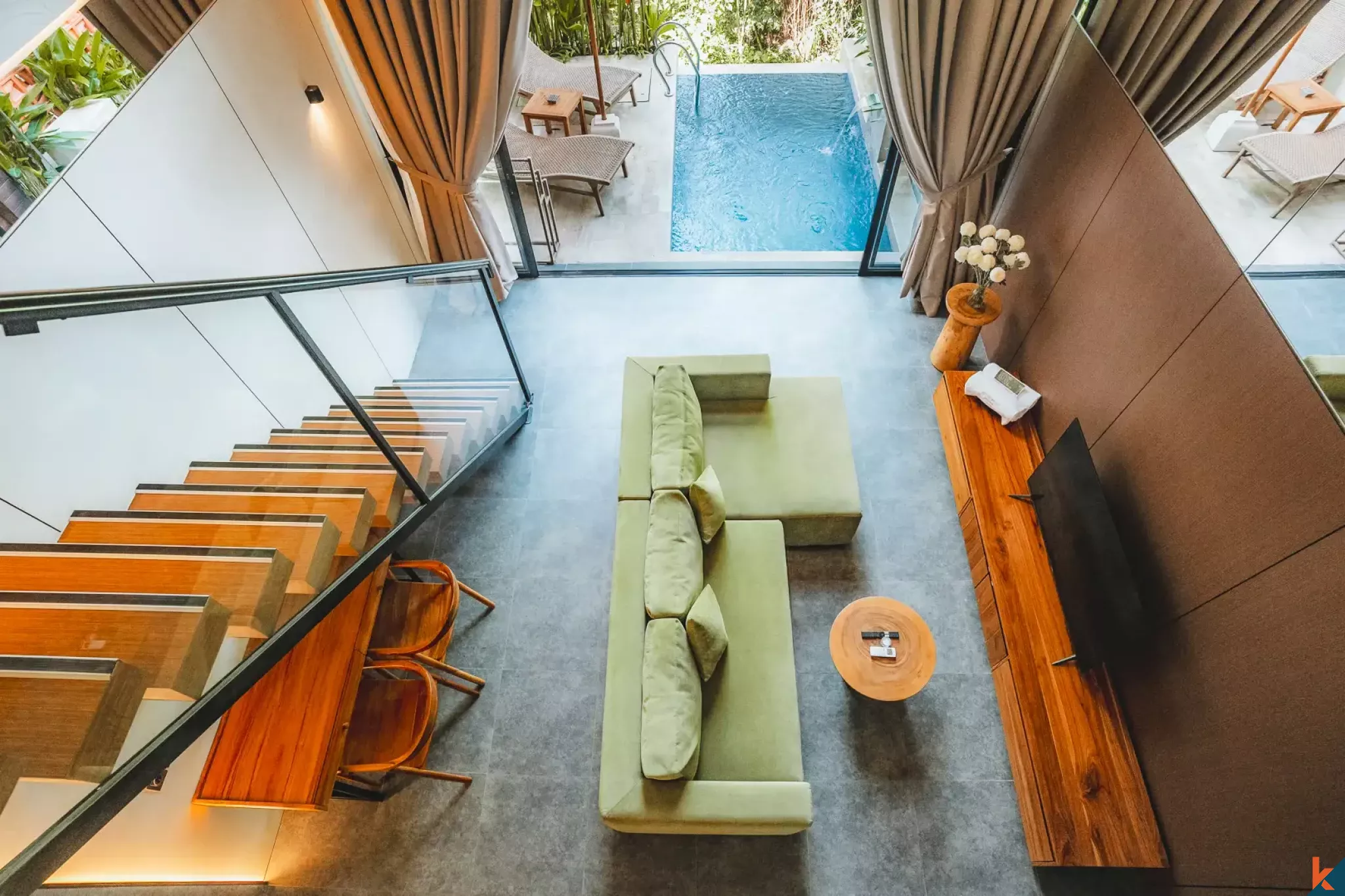 Properti Elegan Satu Kamar Tidur untuk Disewa di Ubud - Singapadu
