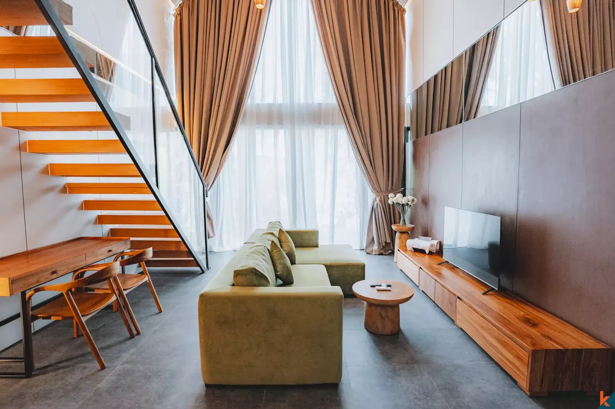 Properti Elegan Satu Kamar Tidur untuk Disewa di Ubud - Singapadu