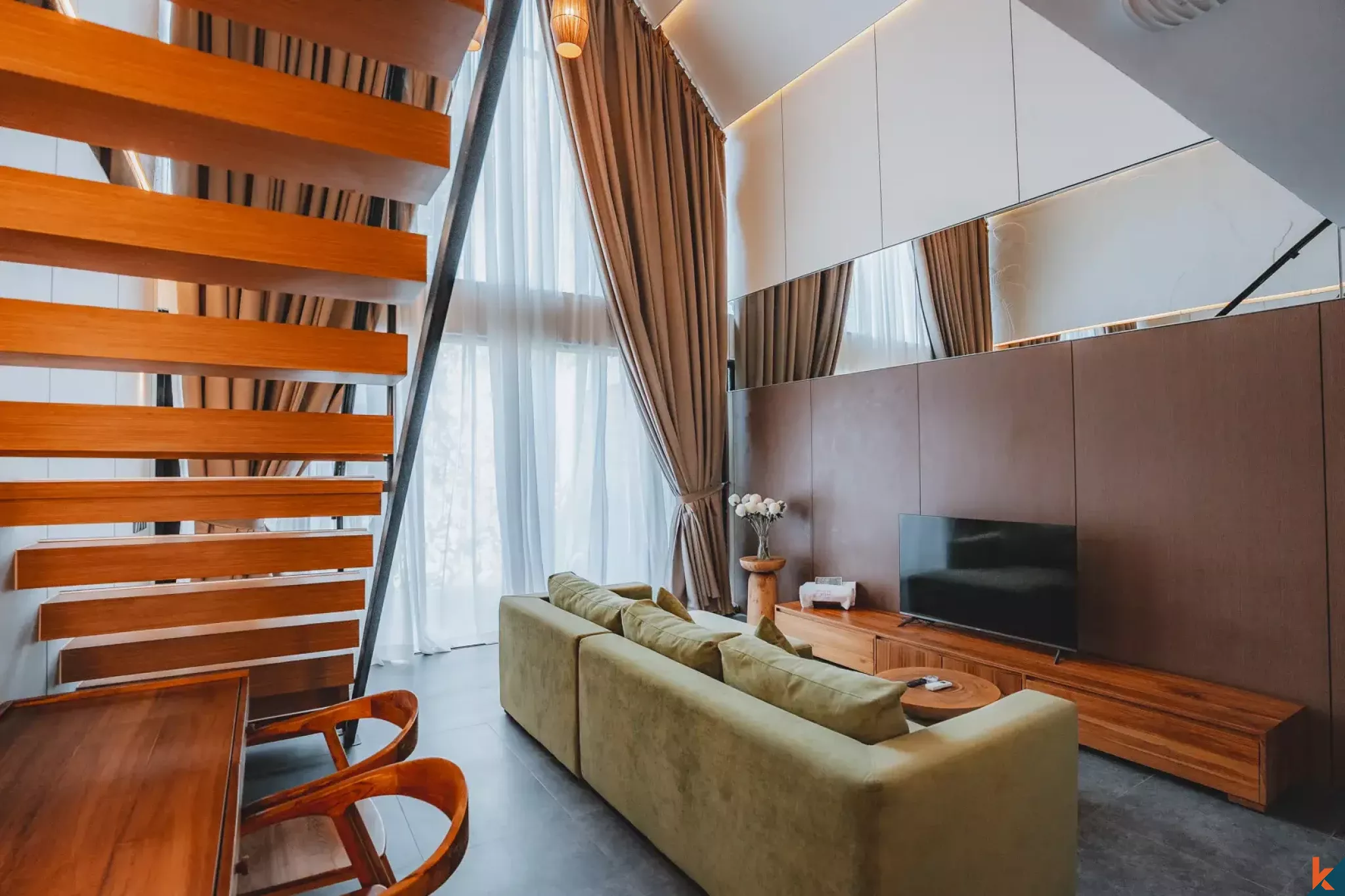 Properti Elegan Satu Kamar Tidur untuk Disewa di Ubud - Singapadu