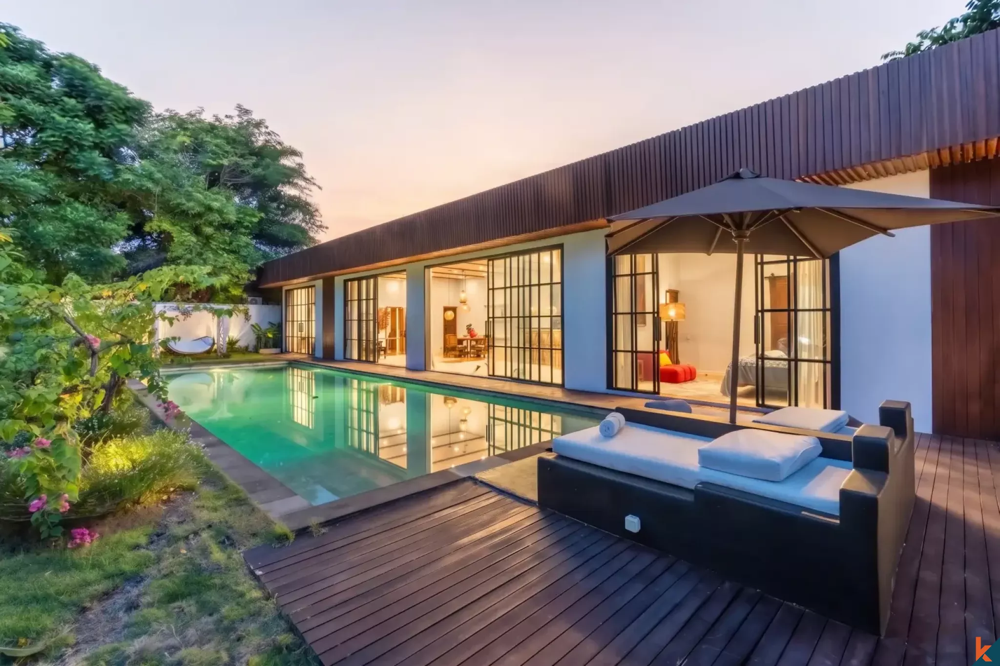 Modern Tropical Design Two Bedroom Leasehold Villa in Jimbaran