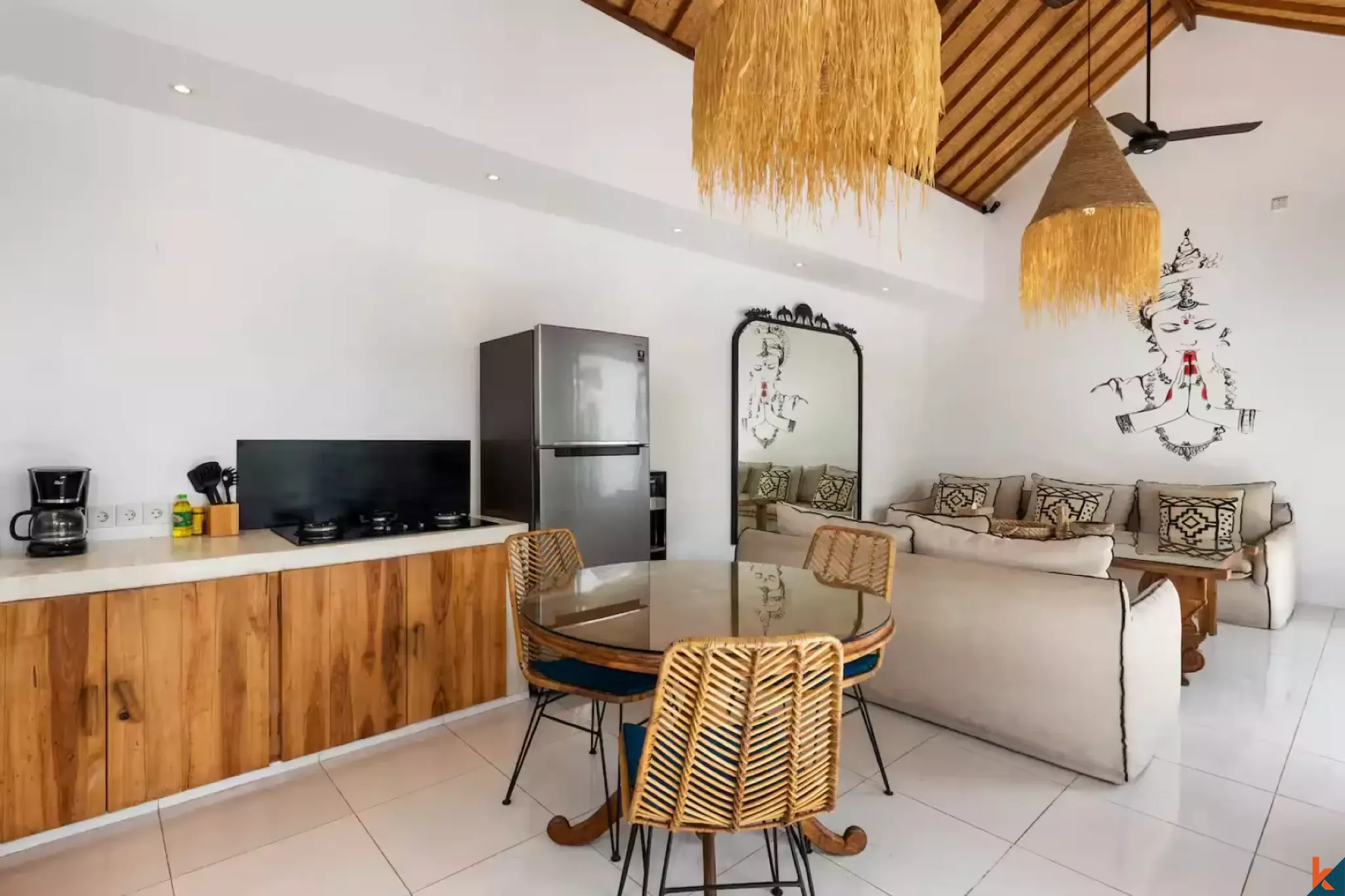 Serene Three Bedroom Leasehold Property with Rice Field Views in Ubud - Pejeng