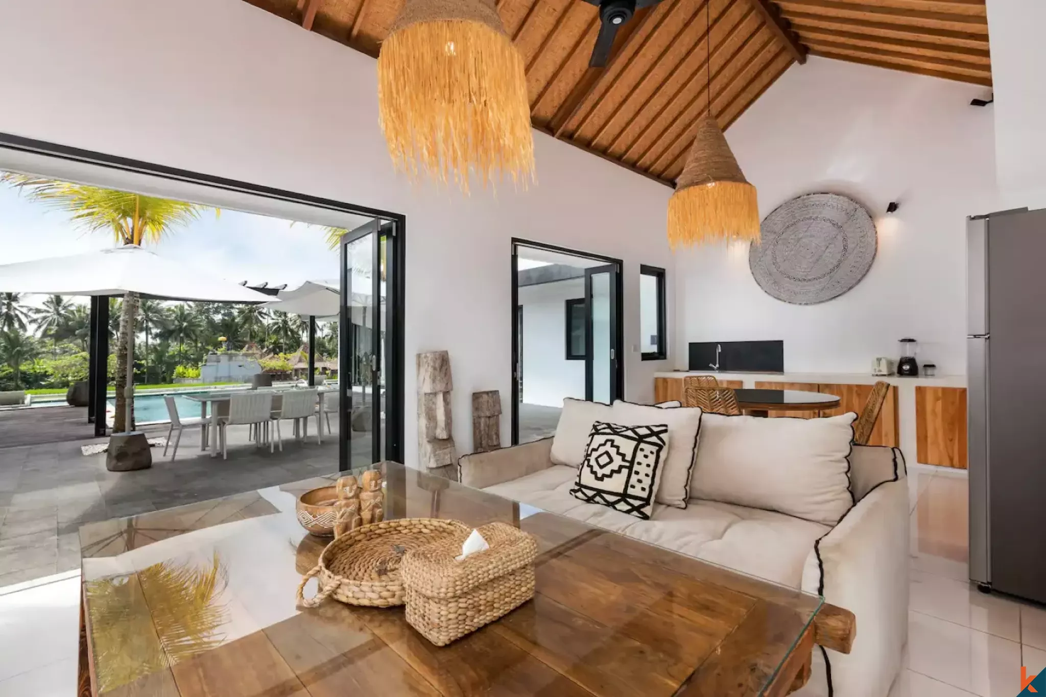 Serene Three Bedroom Leasehold Property with Rice Field Views in Ubud - Pejeng