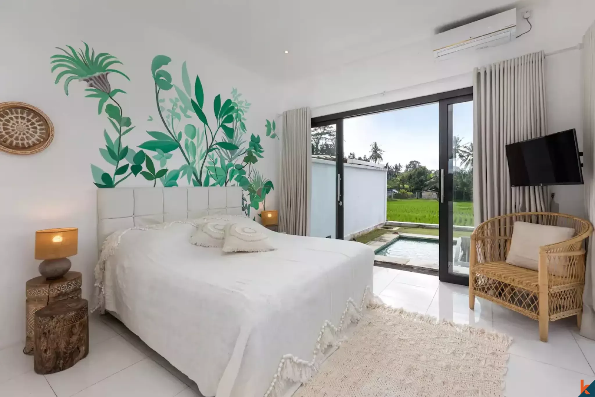 Serene Three Bedroom Leasehold Property with Rice Field Views in Ubud - Pejeng