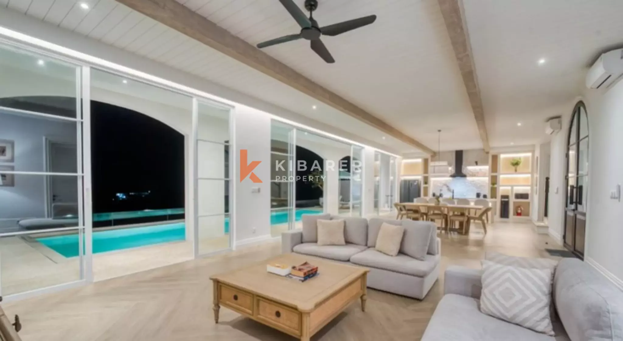 Ocean View Four Bedroom Villa with Rooftop Entertaining Area in Ungasan