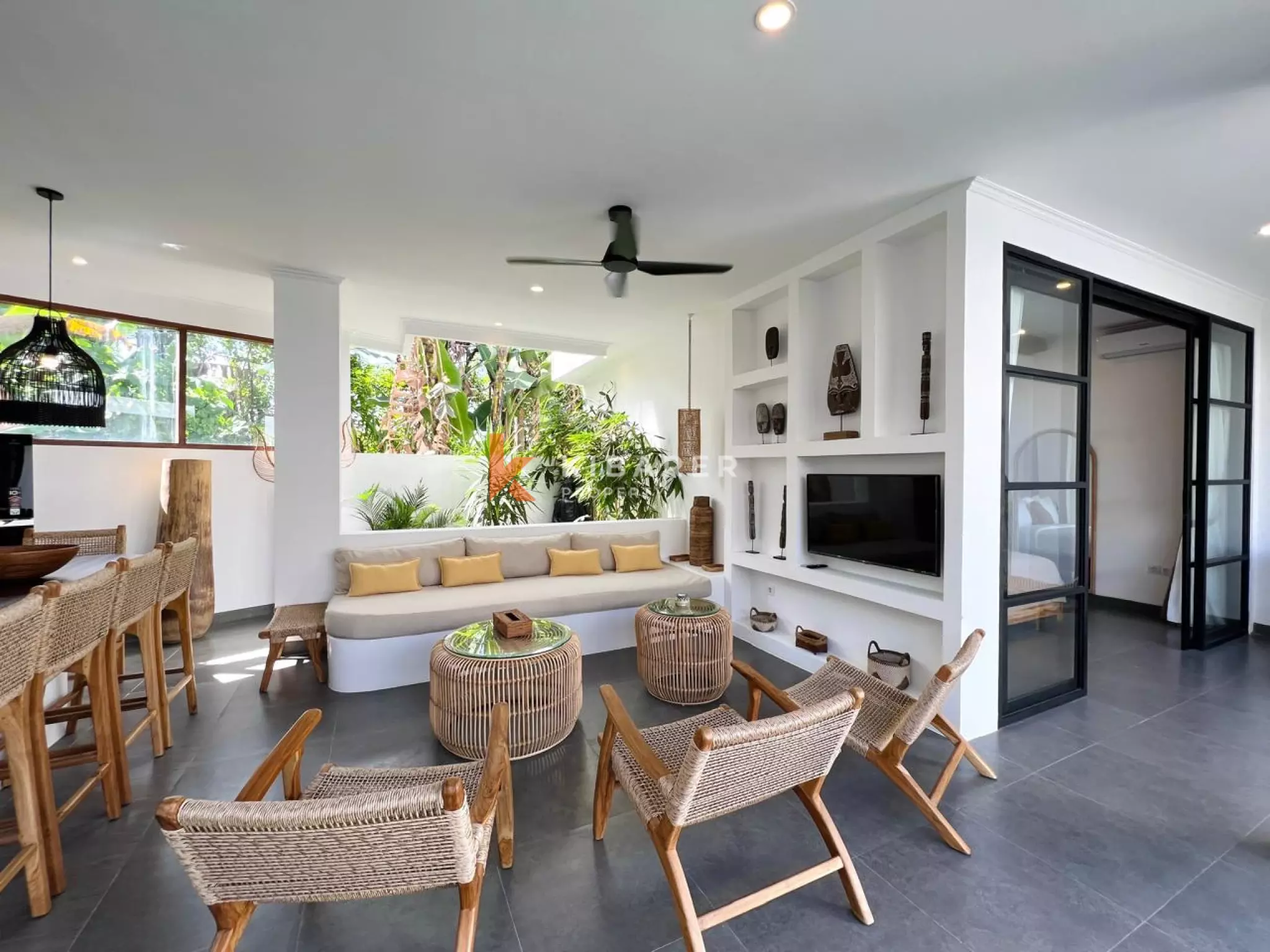Modern Tropical Three-Bedroom Villa with Open Living & Rooftop Retreat in Tumbak Bayuh