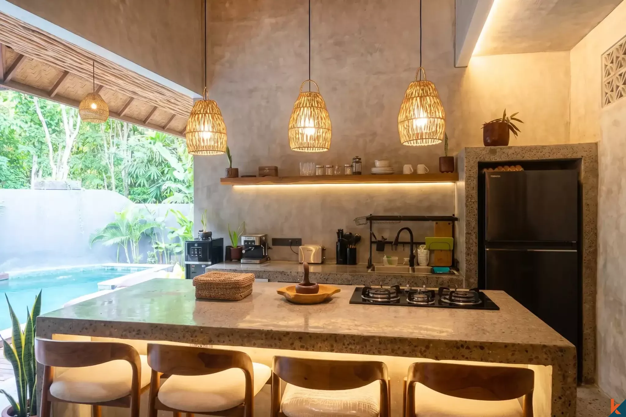 Vila Hak Sewa Tiga Kamar Tidur yang Menawan di Area Tenang Pecatu - Uluwatu