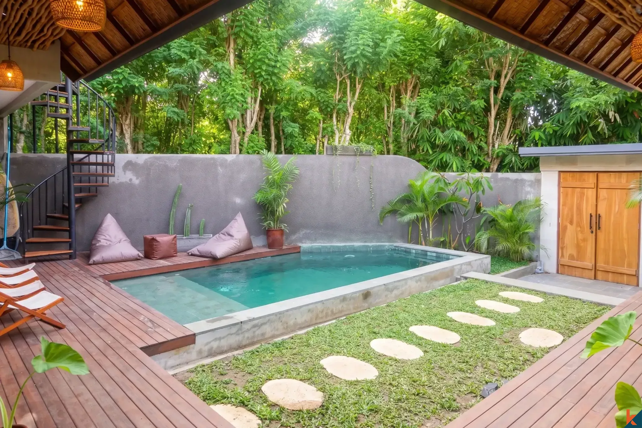 Vila Hak Sewa Tiga Kamar Tidur yang Menawan di Area Tenang Pecatu - Uluwatu