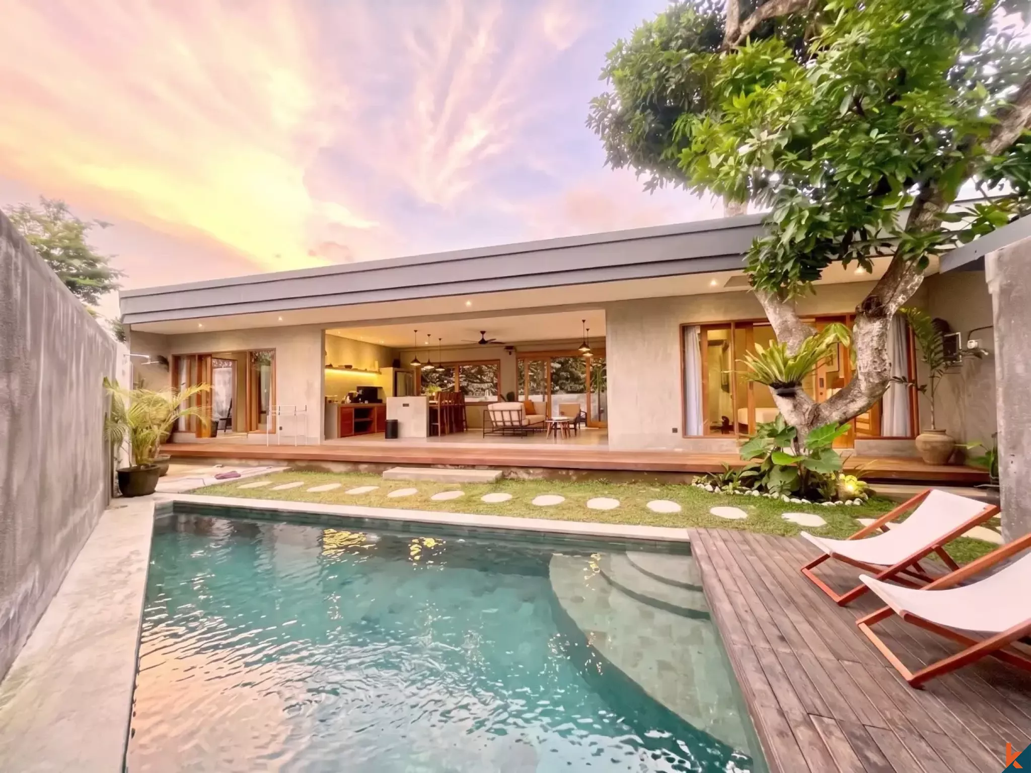 Vila Hak Sewa Dua Kamar Tidur yang Menawan Terletak di Pecatu - Uluwatu yang Tenang