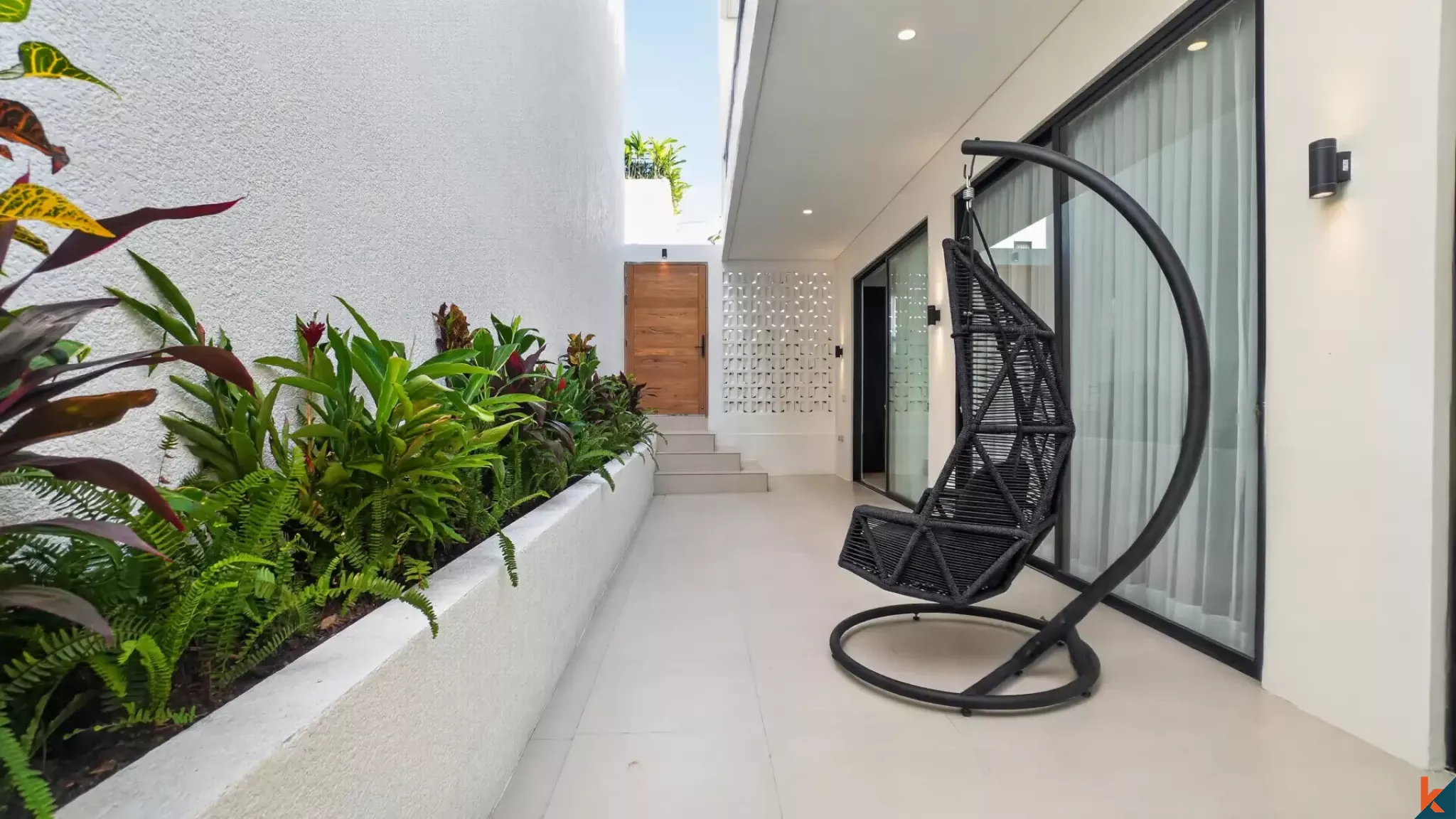 Vila modern dua kamar tidur dengan ROI sewa di Bumbak