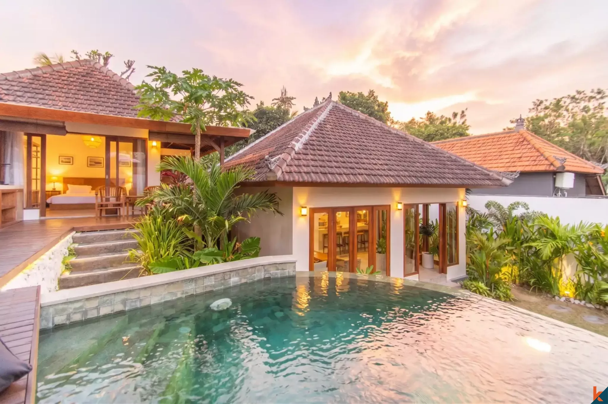 Magnifique villa d'une chambre en bail emphytéotique dans le quartier paisible de Pecatu - Uluwatu