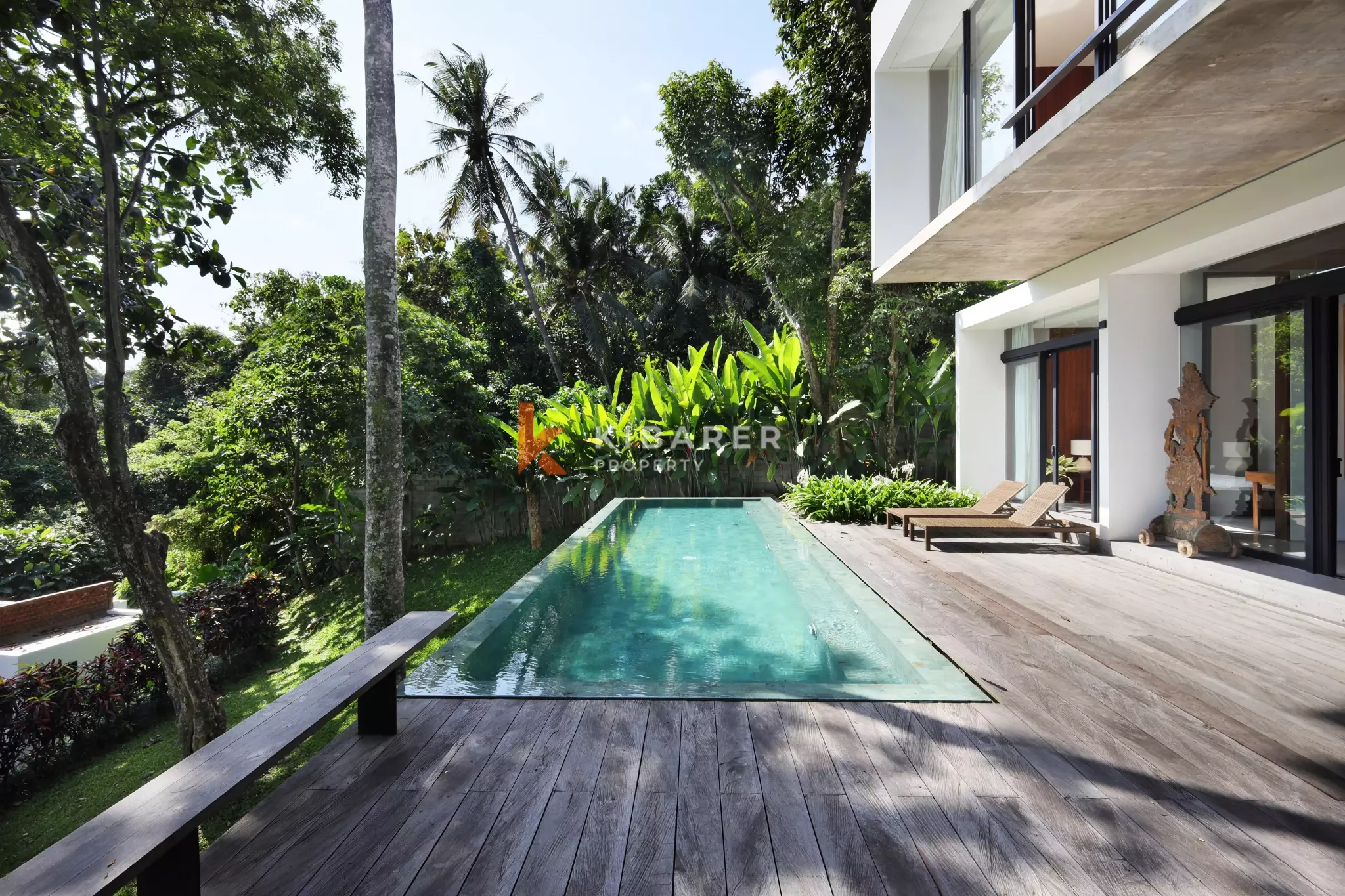 Elevated Modern Tropical Four-Bedroom Villa with Serene Valley Views in Tabanan