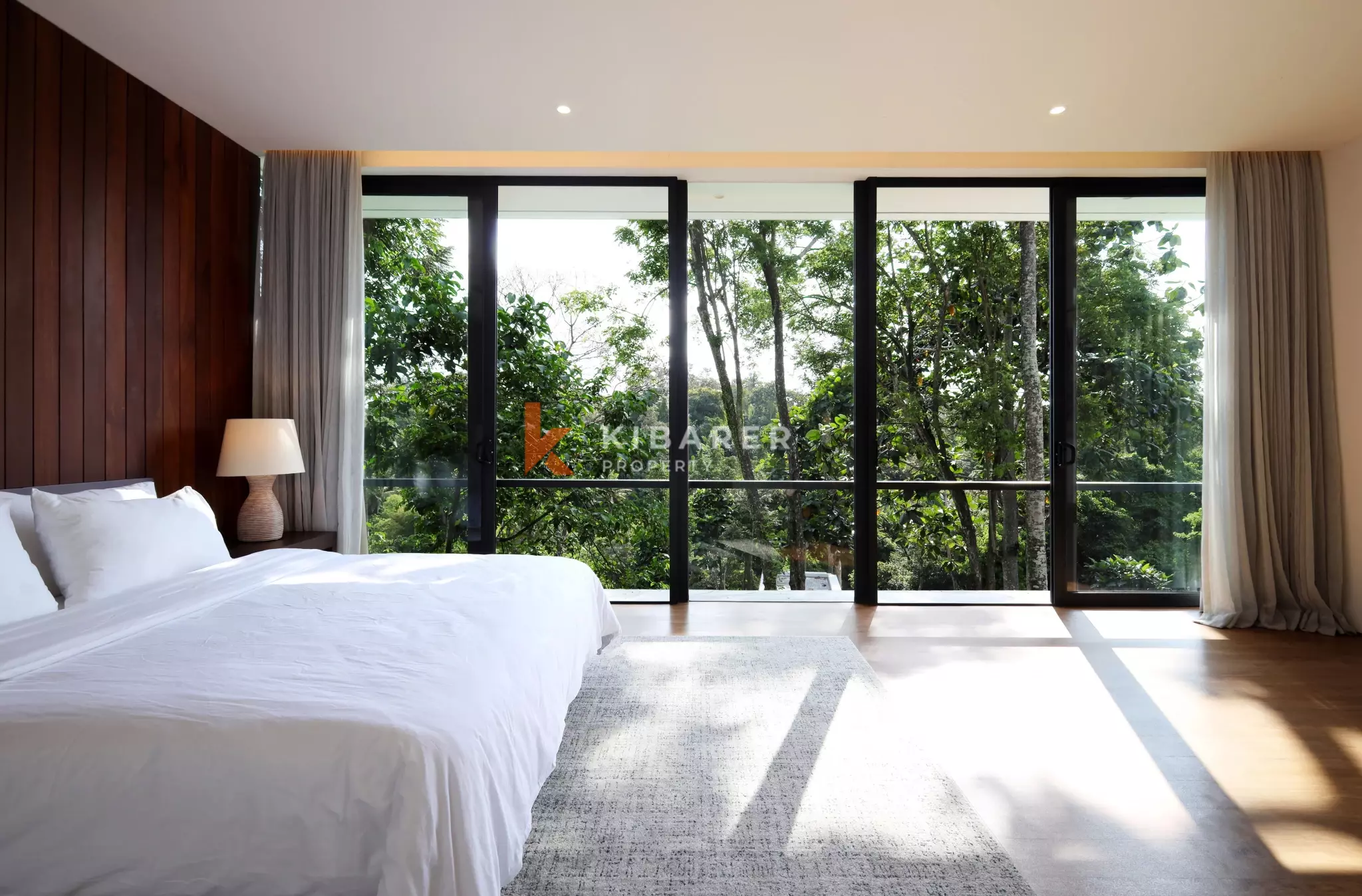 Elevated Modern Tropical Four-Bedroom Villa with Serene Valley Views in Tabanan