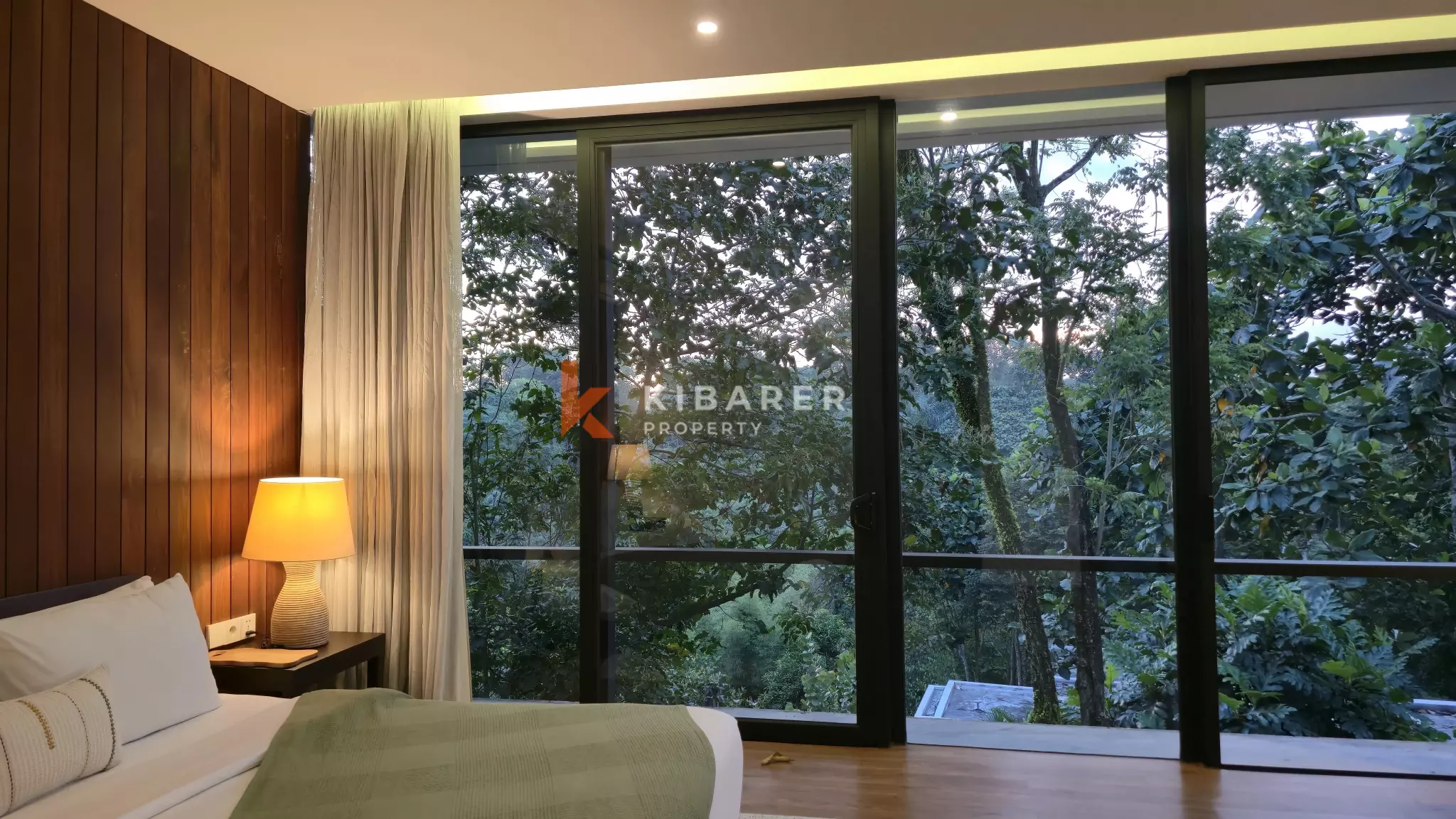 Elevated Modern Tropical Four-Bedroom Villa with Serene Valley Views in Tabanan