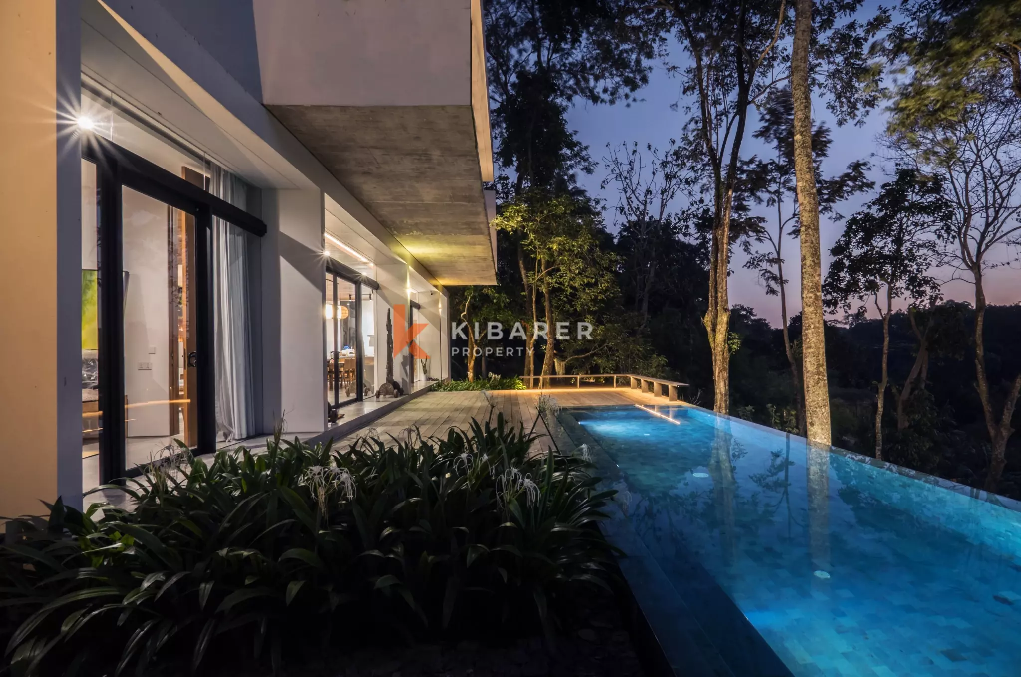 Elevated Modern Tropical Four-Bedroom Villa with Serene Valley Views in Tabanan