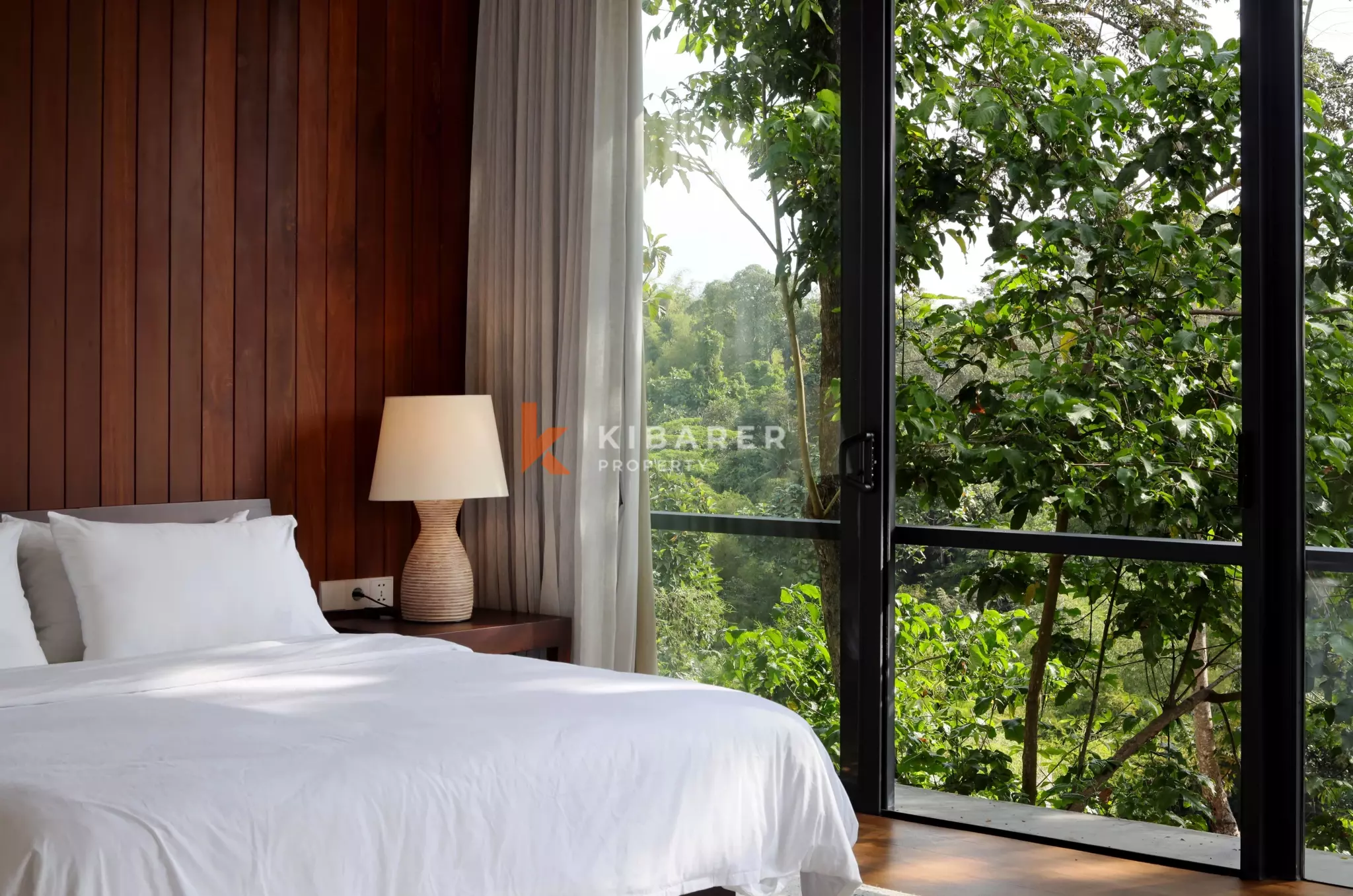 Elevated Modern Tropical Four-Bedroom Villa with Serene Valley Views in Tabanan