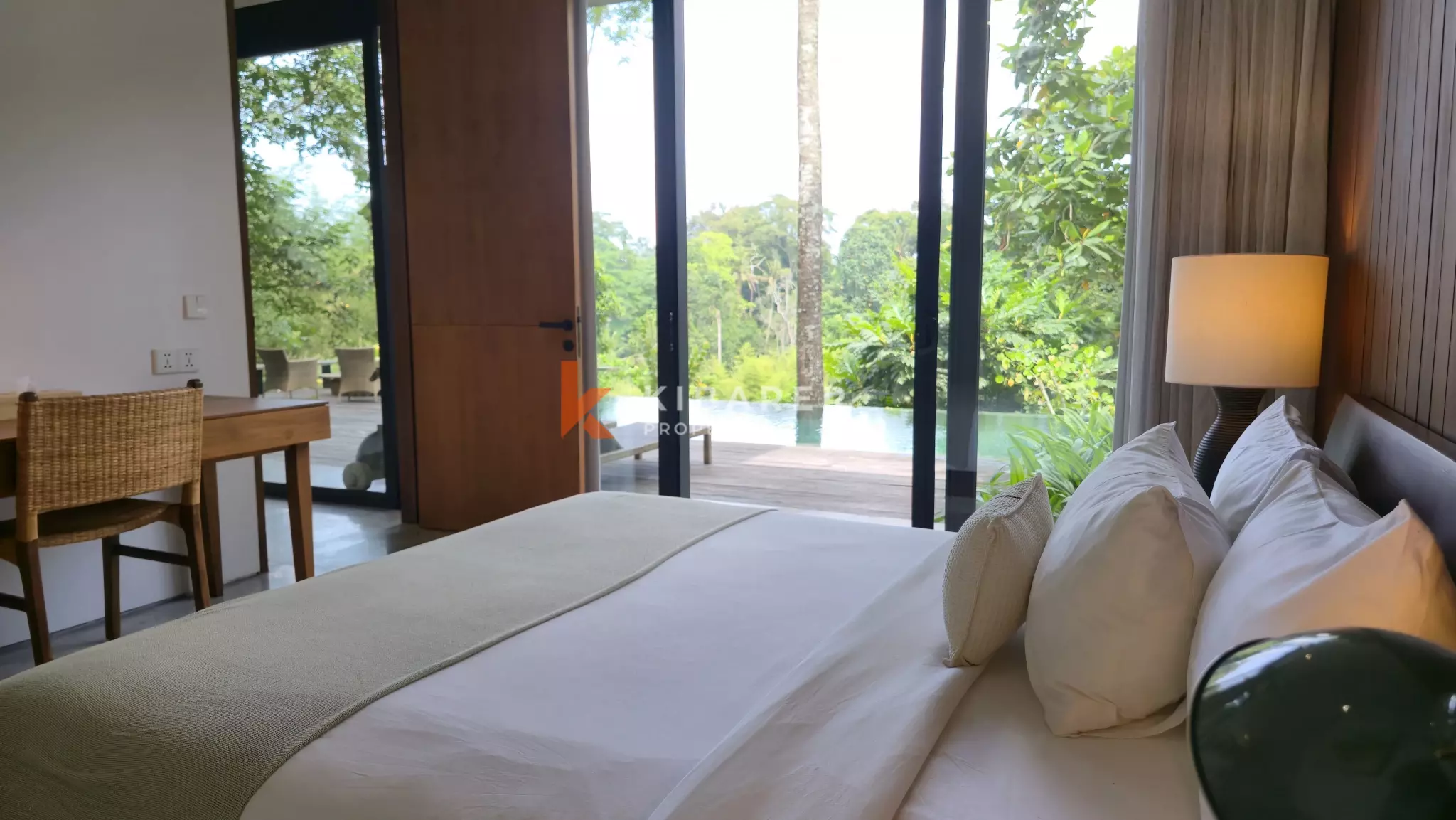 Elevated Modern Tropical Four-Bedroom Villa with Serene Valley Views in Tabanan