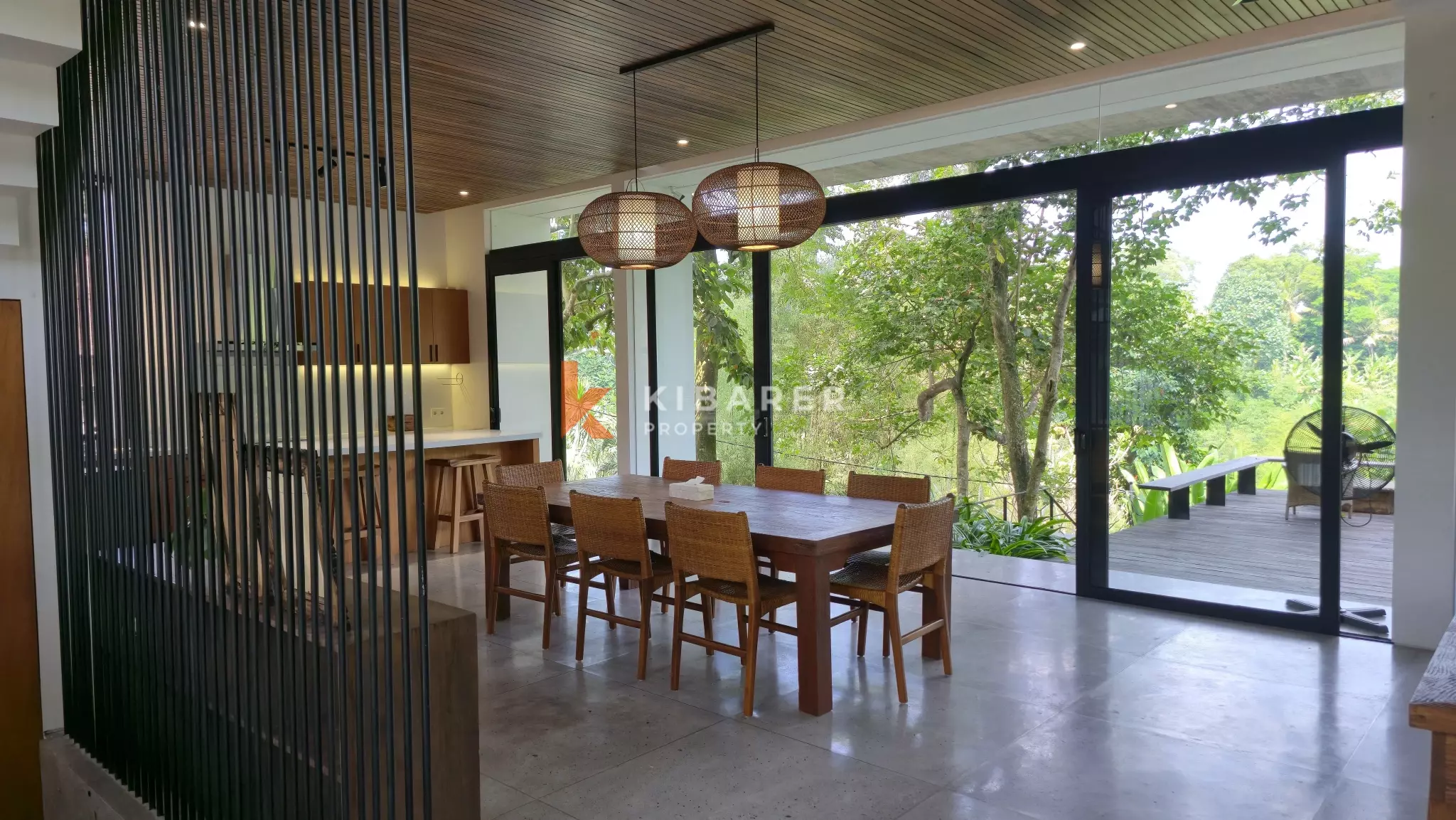 Elevated Modern Tropical Four-Bedroom Villa with Serene Valley Views in Tabanan