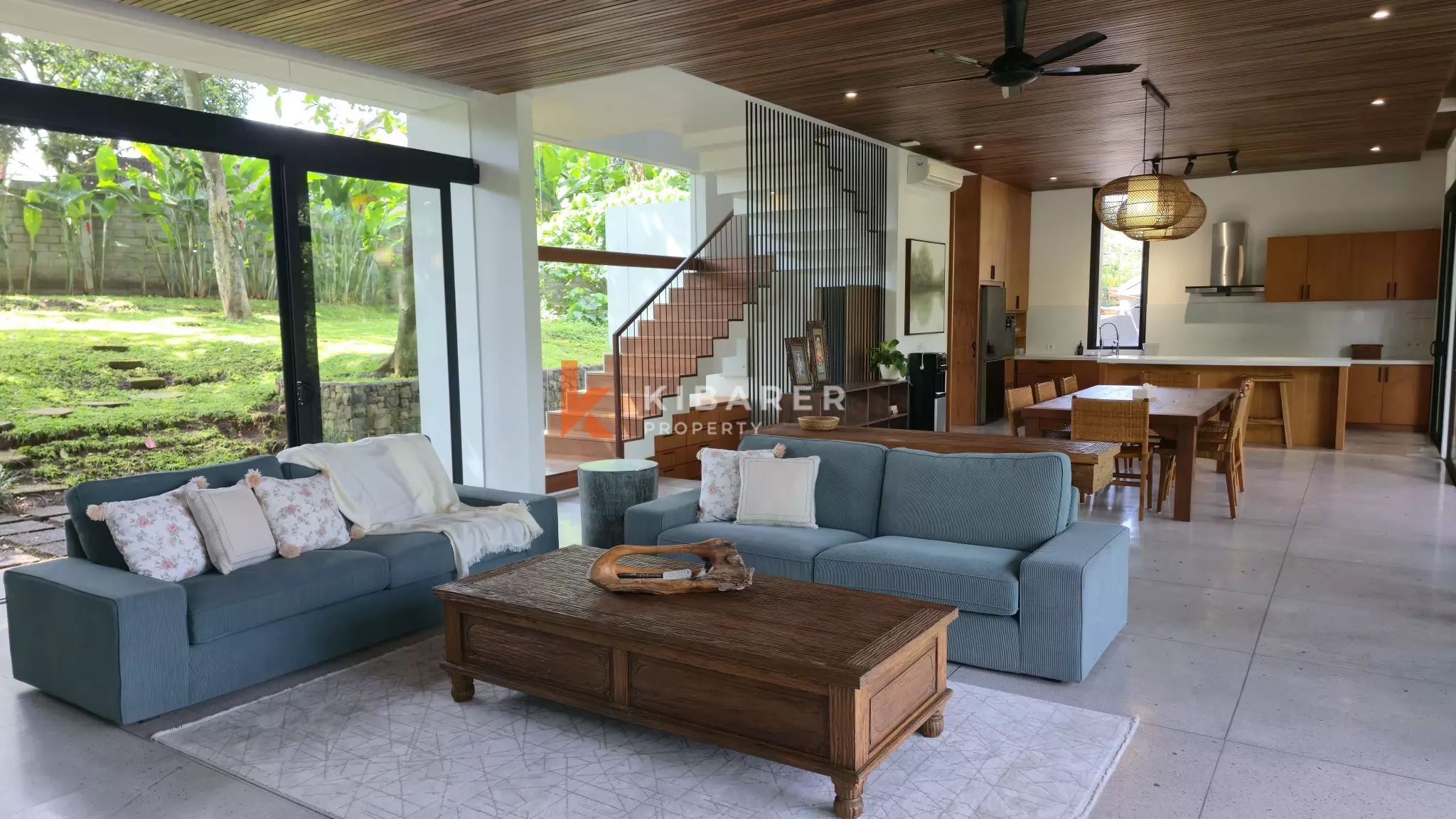 Elevated Modern Tropical Four-Bedroom Villa with Serene Valley Views in Tabanan