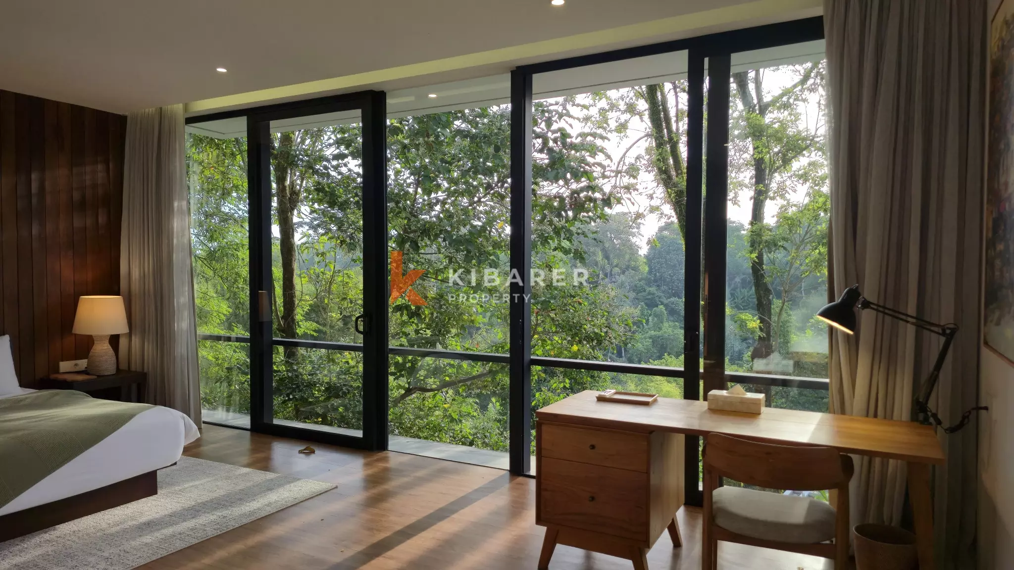 Elevated Modern Tropical Four-Bedroom Villa with Serene Valley Views in Tabanan