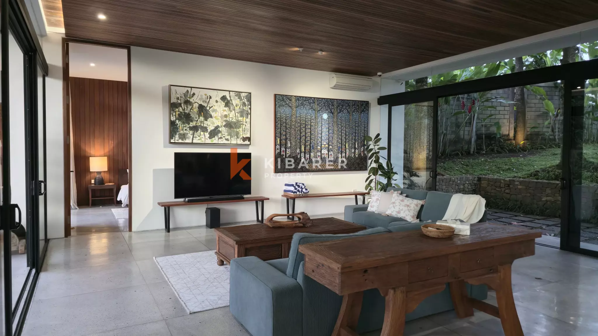 Elevated Modern Tropical Four-Bedroom Villa with Serene Valley Views in Tabanan