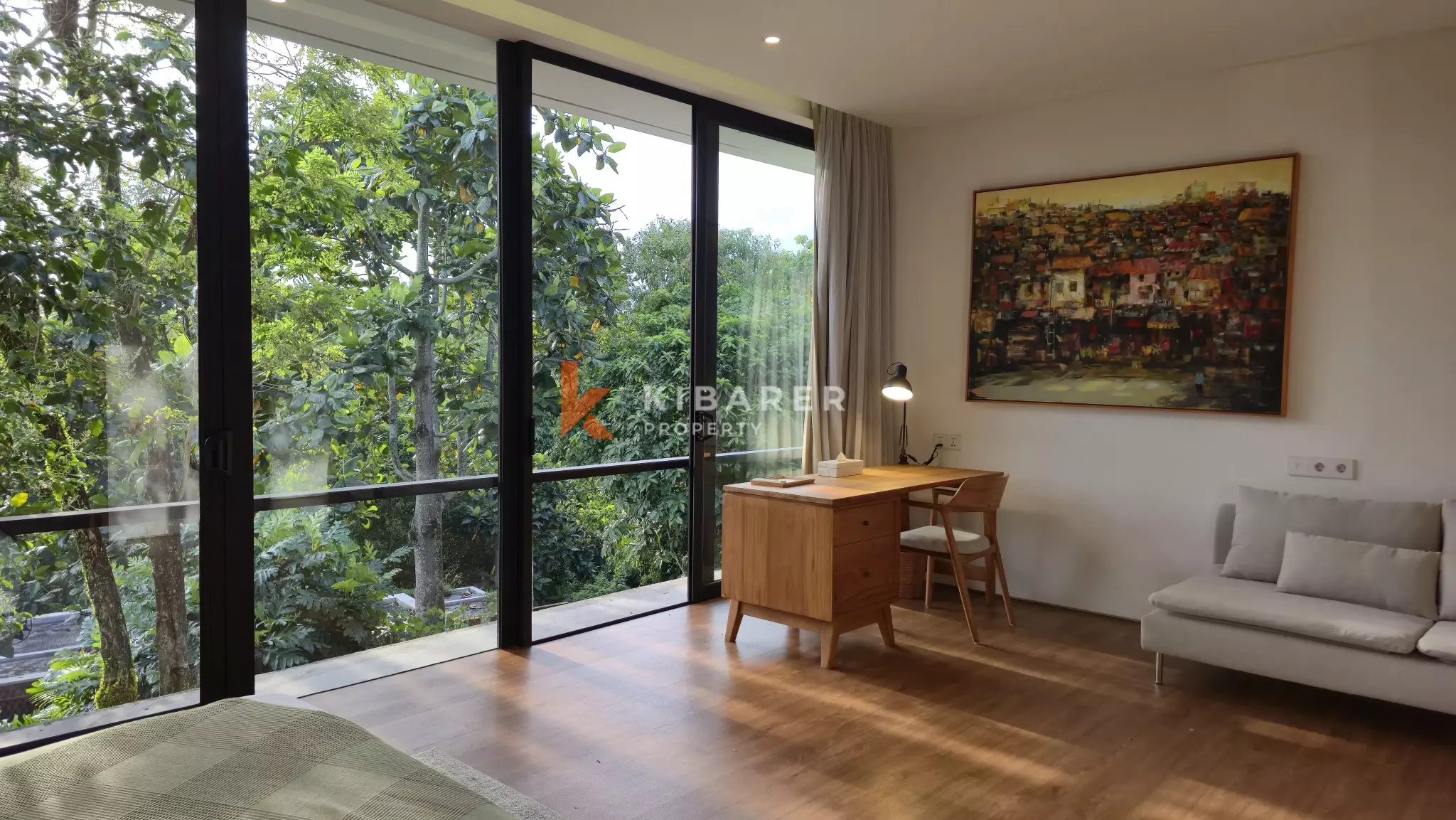 Elevated Modern Tropical Four-Bedroom Villa with Serene Valley Views in Tabanan