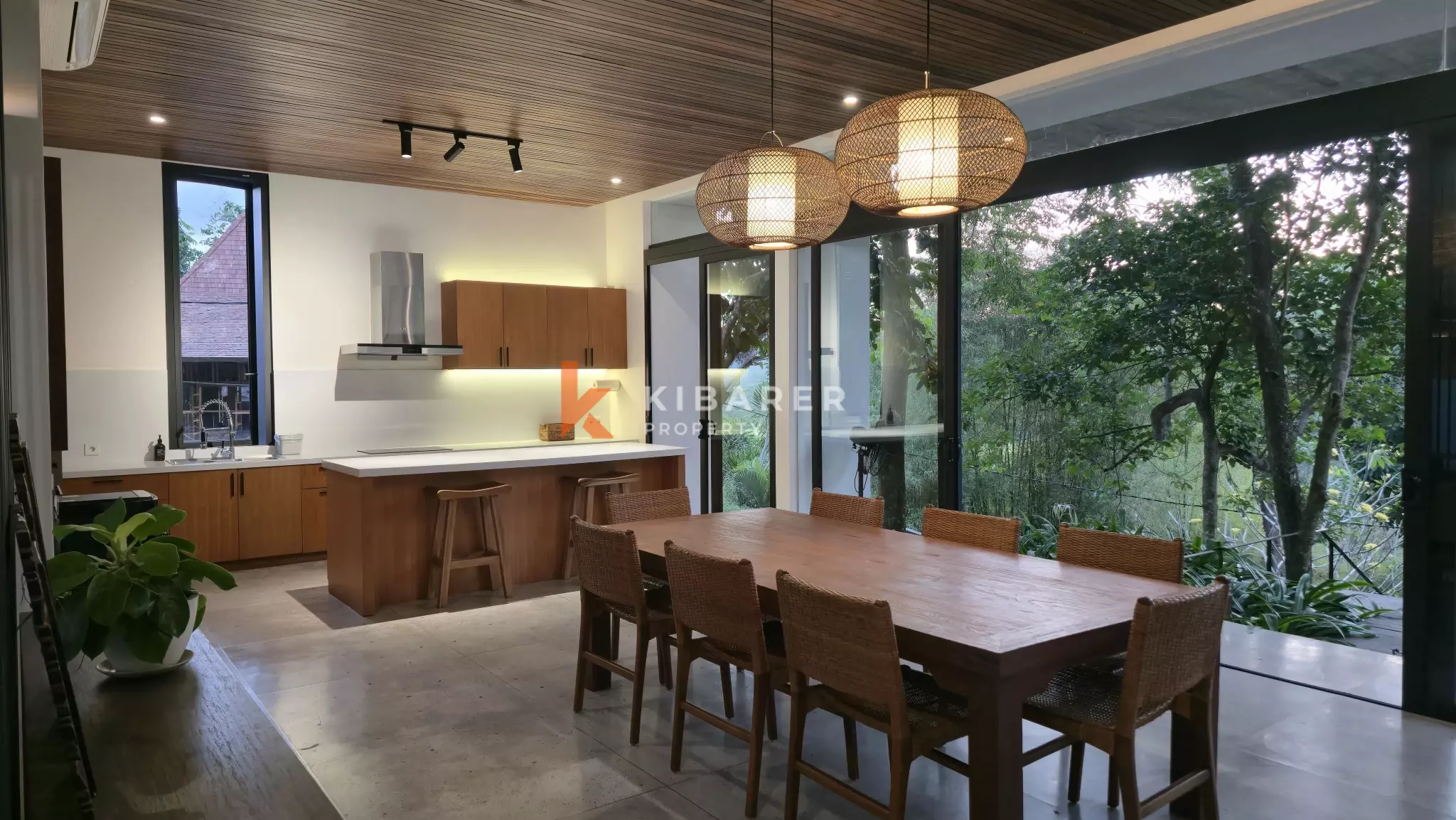 Elevated Modern Tropical Four-Bedroom Villa with Serene Valley Views in Tabanan