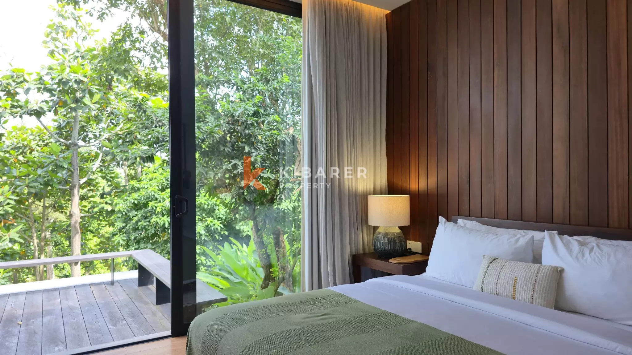 Elevated Modern Tropical Four-Bedroom Villa with Serene Valley Views in Tabanan