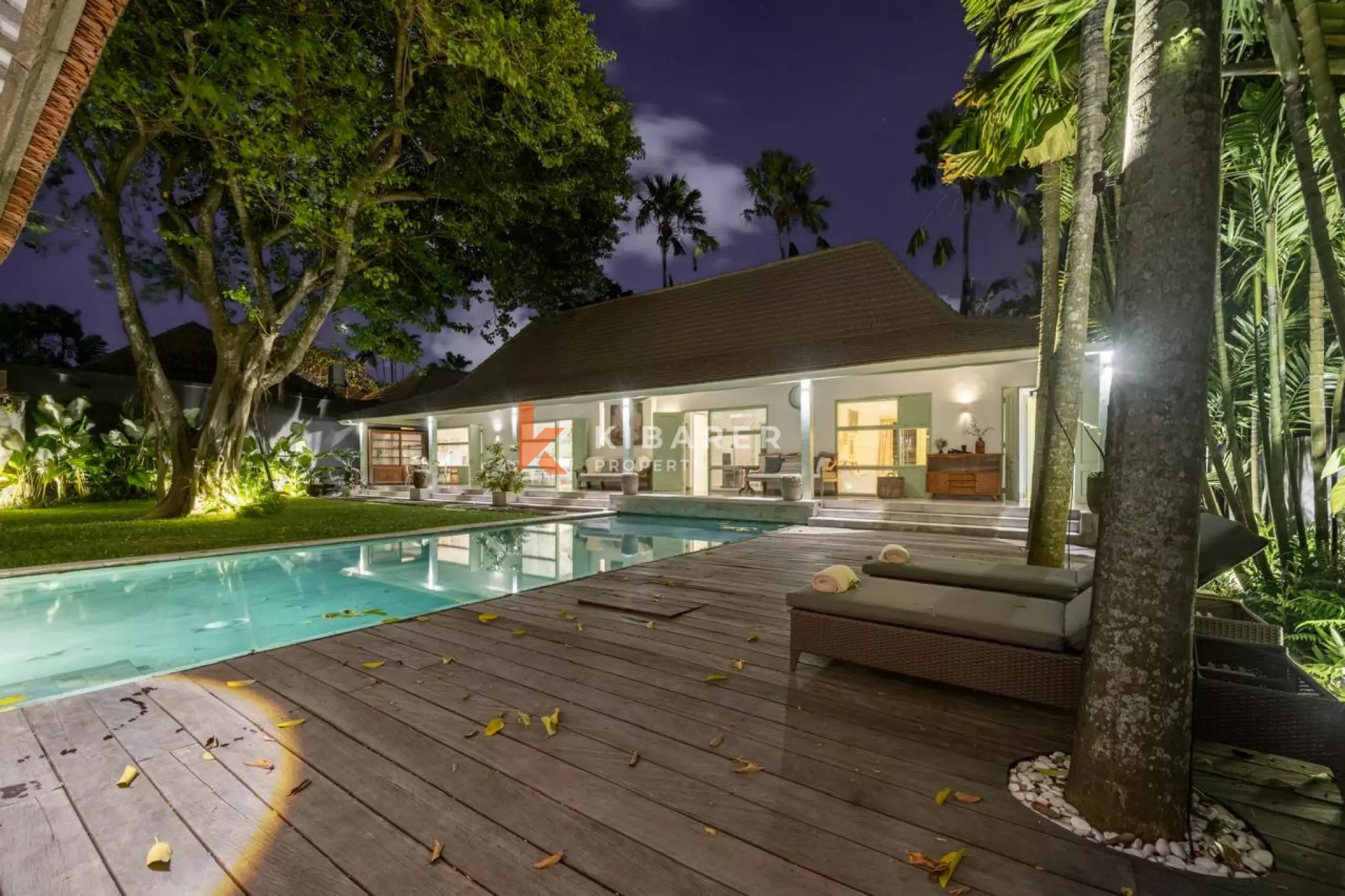 Timeless Tropical Four-Bedroom Villa with Open Living in Umalas