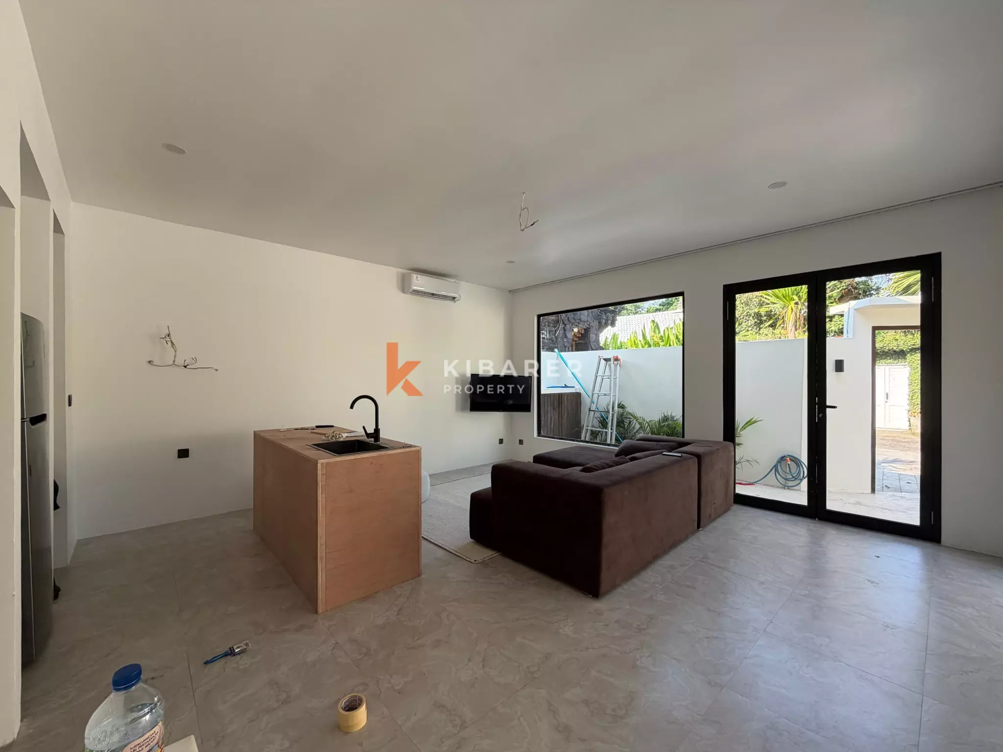 Minimalist Two-Bedrooms Enclosed Villa Moments from Seseh Beach (Minimum 2 Years Rental)