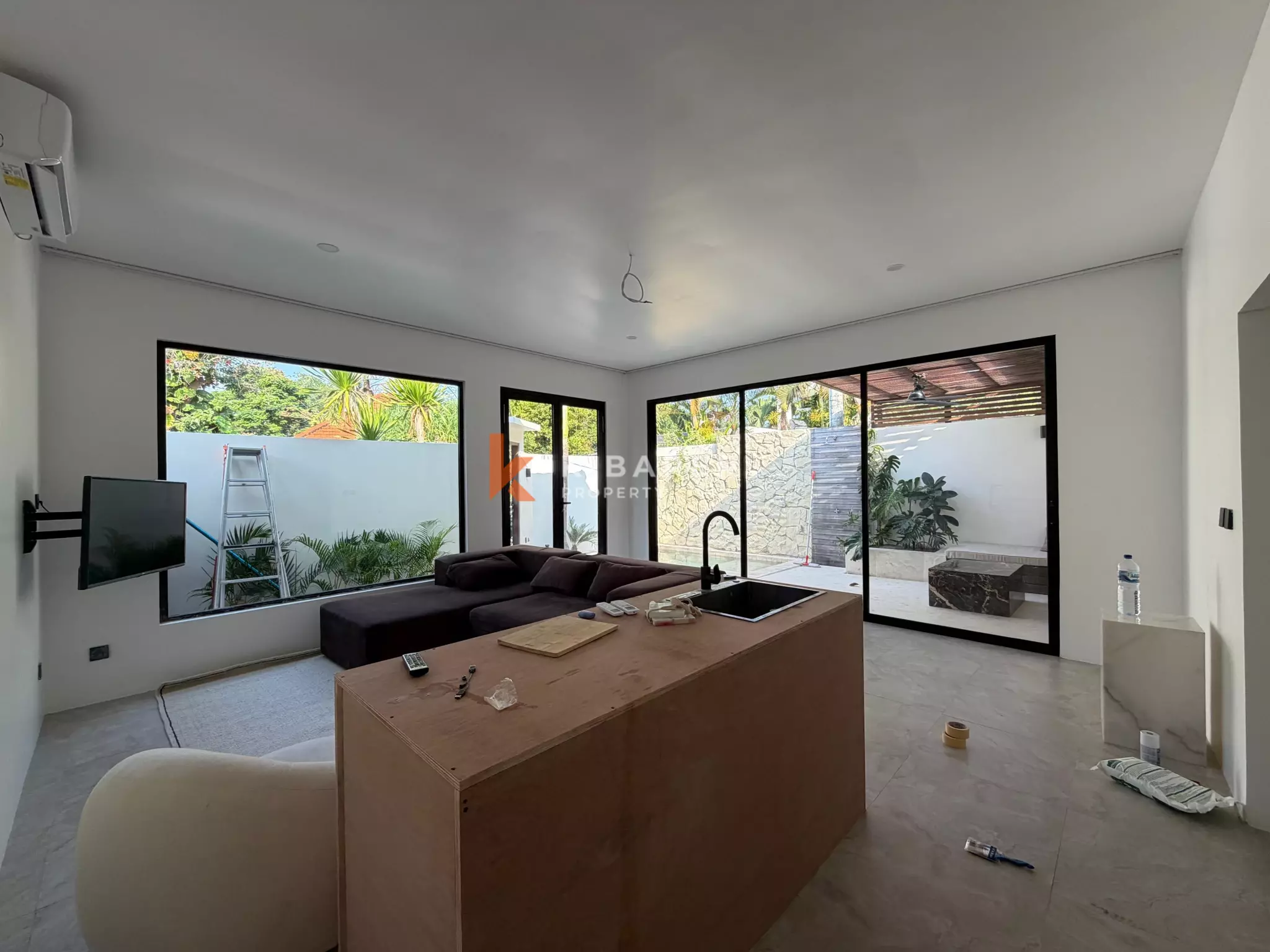 Minimalist Two-Bedrooms Enclosed Villa Moments from Seseh Beach (Minimum 2 Years Rental)