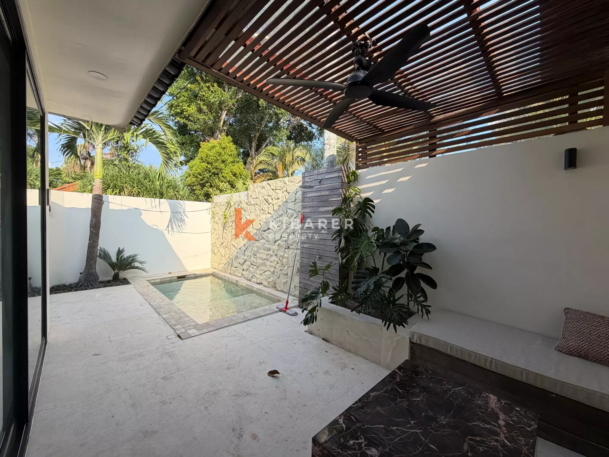 Minimalist Two-Bedrooms Enclosed Villa Moments from Seseh Beach (Minimum 2 Years Rental)