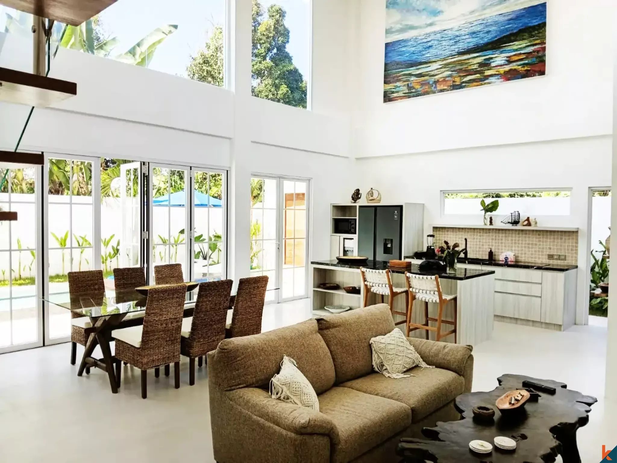 Villa neuve de deux chambres aux normes occidentales, en bail emphytéotique, à Ubud - Singakerta