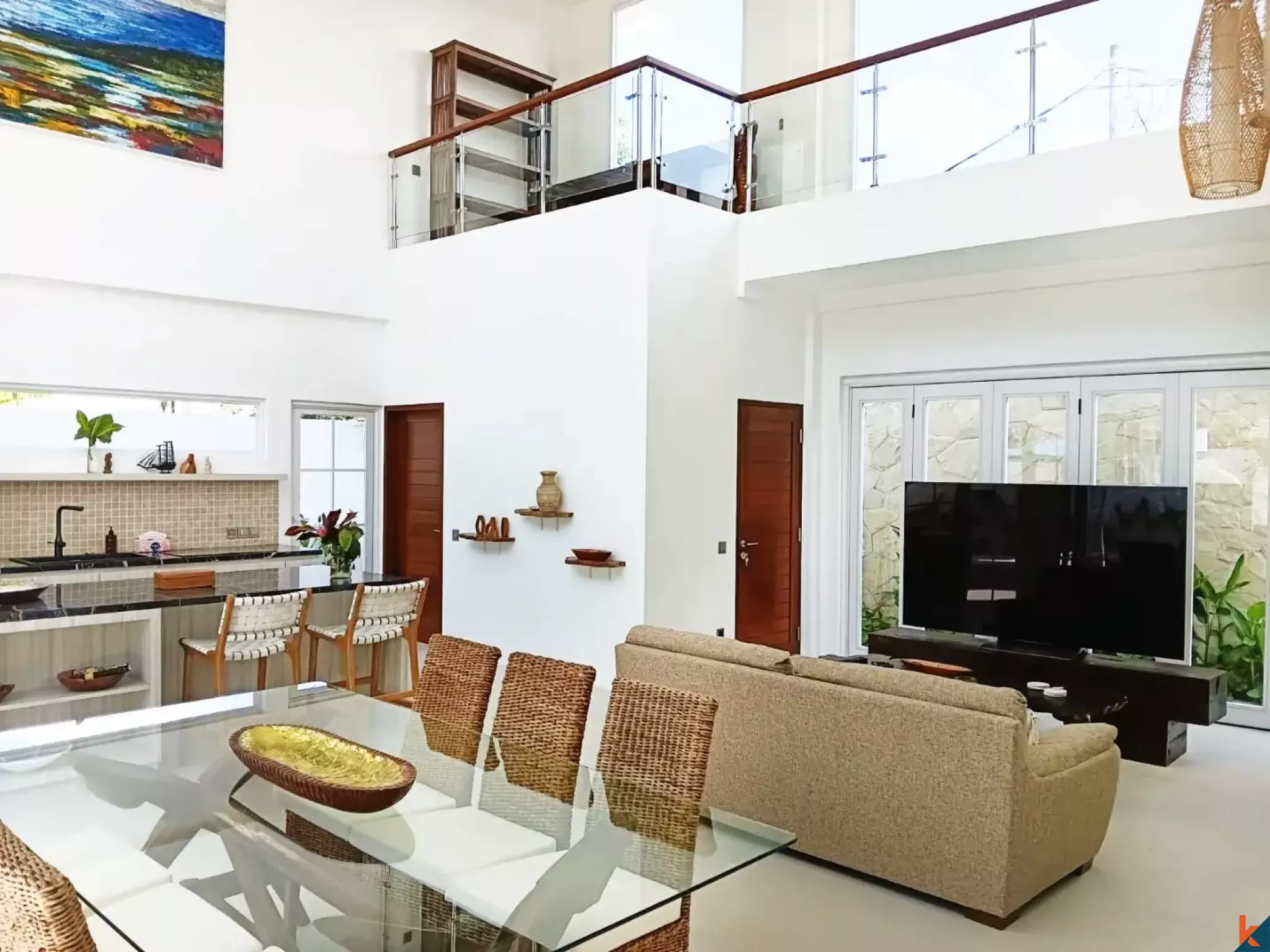 Villa neuve de deux chambres aux normes occidentales, en bail emphytéotique, à Ubud - Singakerta