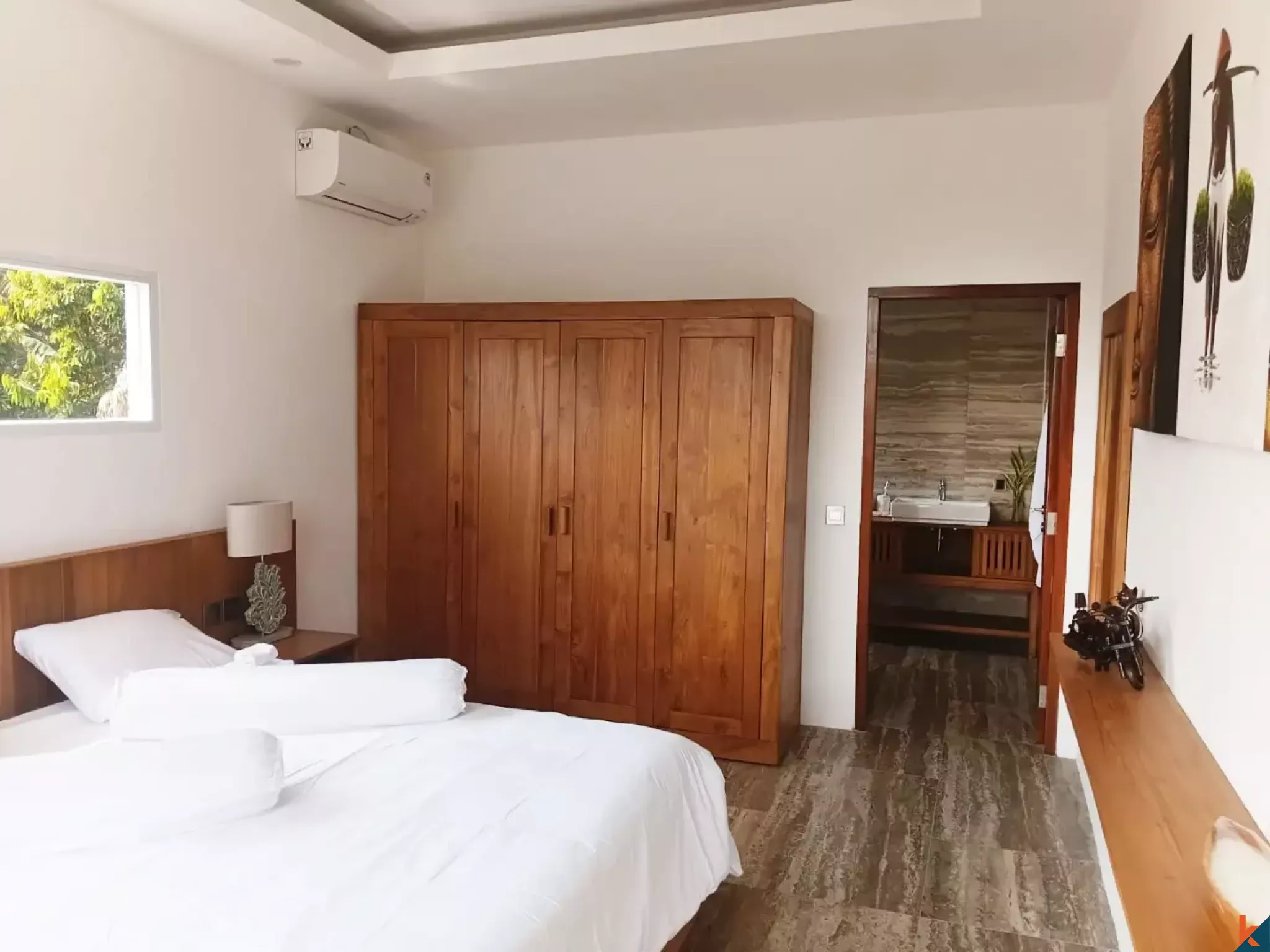 Villa neuve de deux chambres aux normes occidentales, en bail emphytéotique, à Ubud - Singakerta