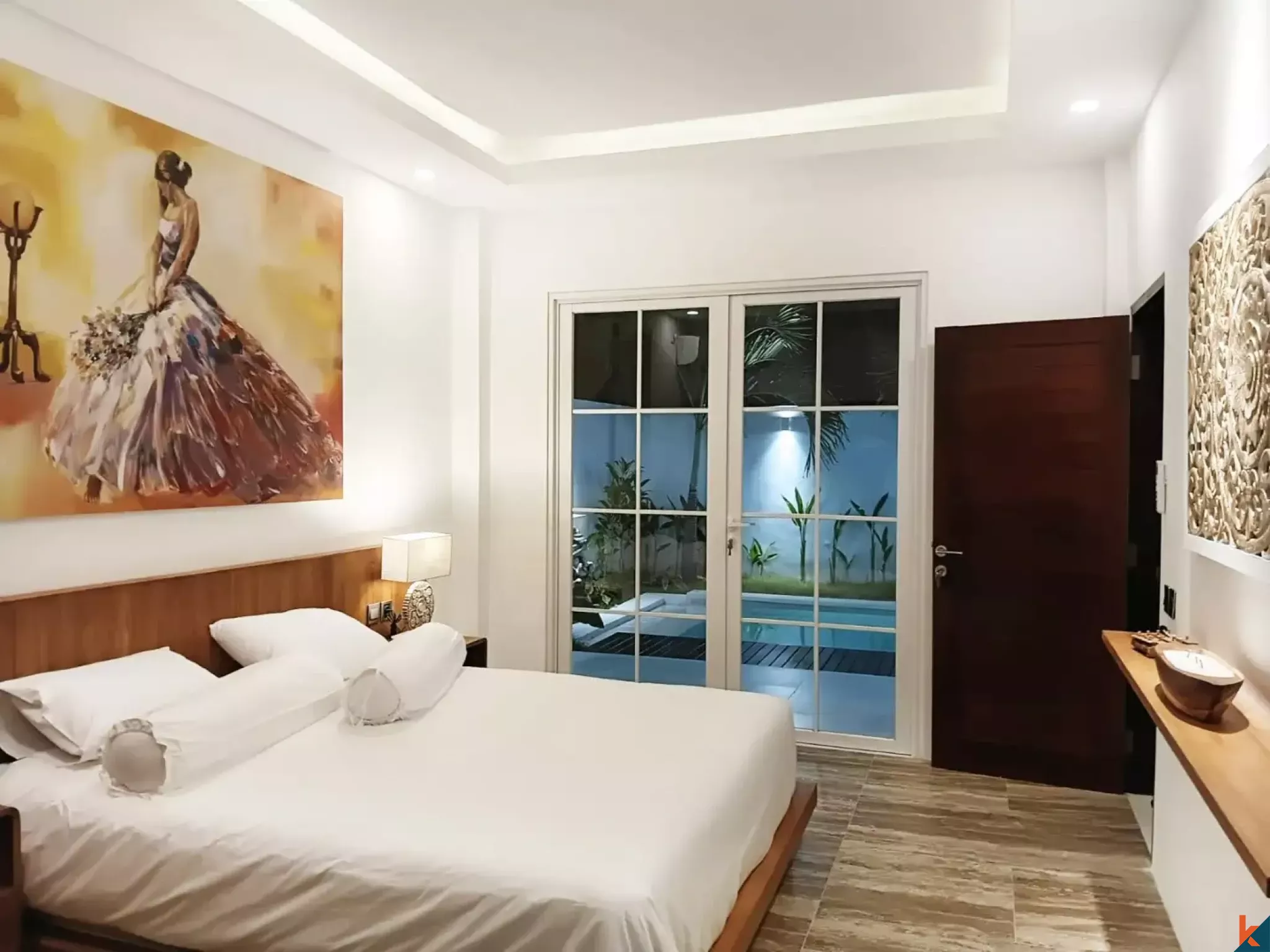 Villa neuve de deux chambres aux normes occidentales, en bail emphytéotique, à Ubud - Singakerta