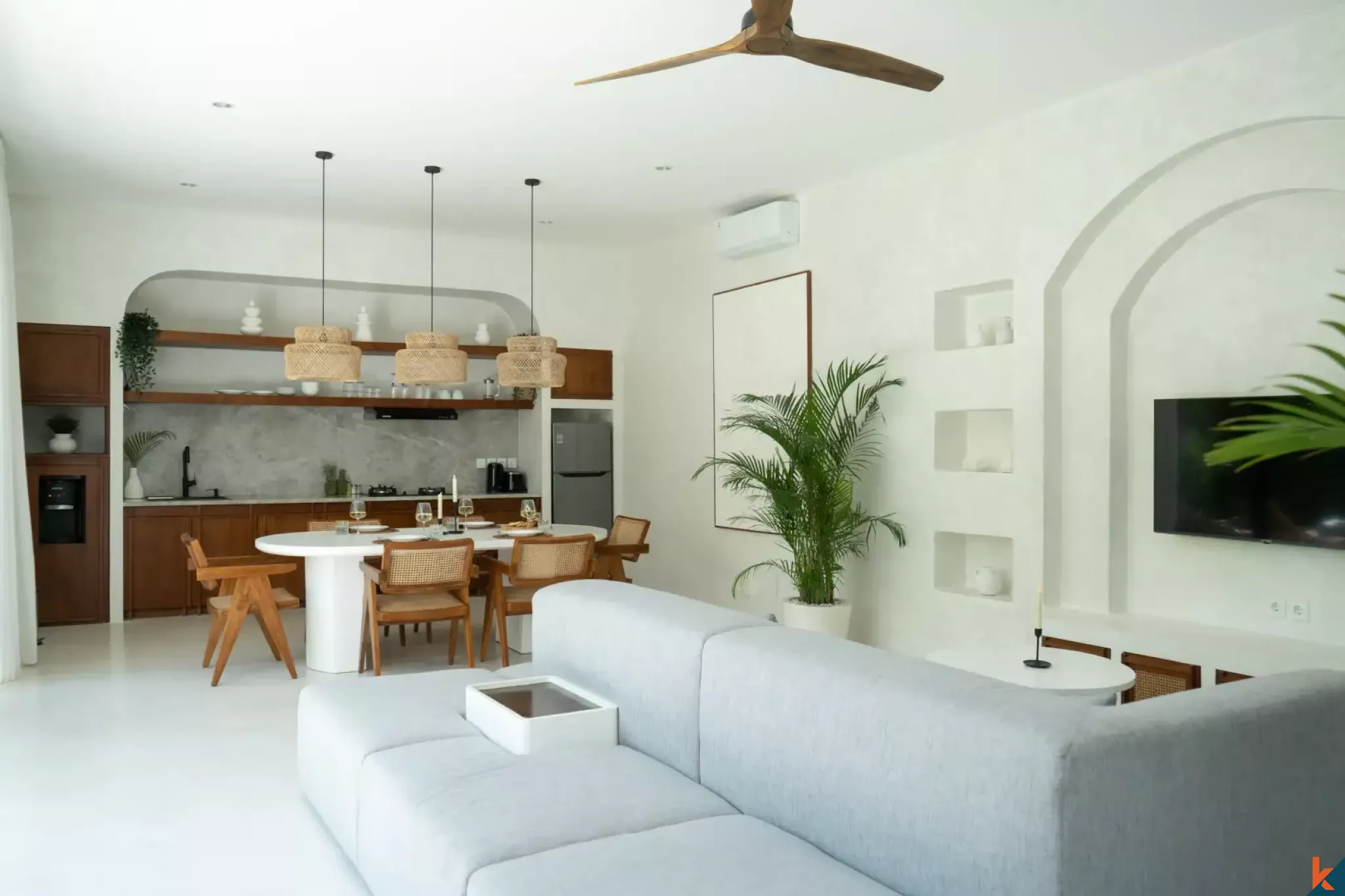 Modern Two Bedroom Family Villa for Lease in Prime Canggu