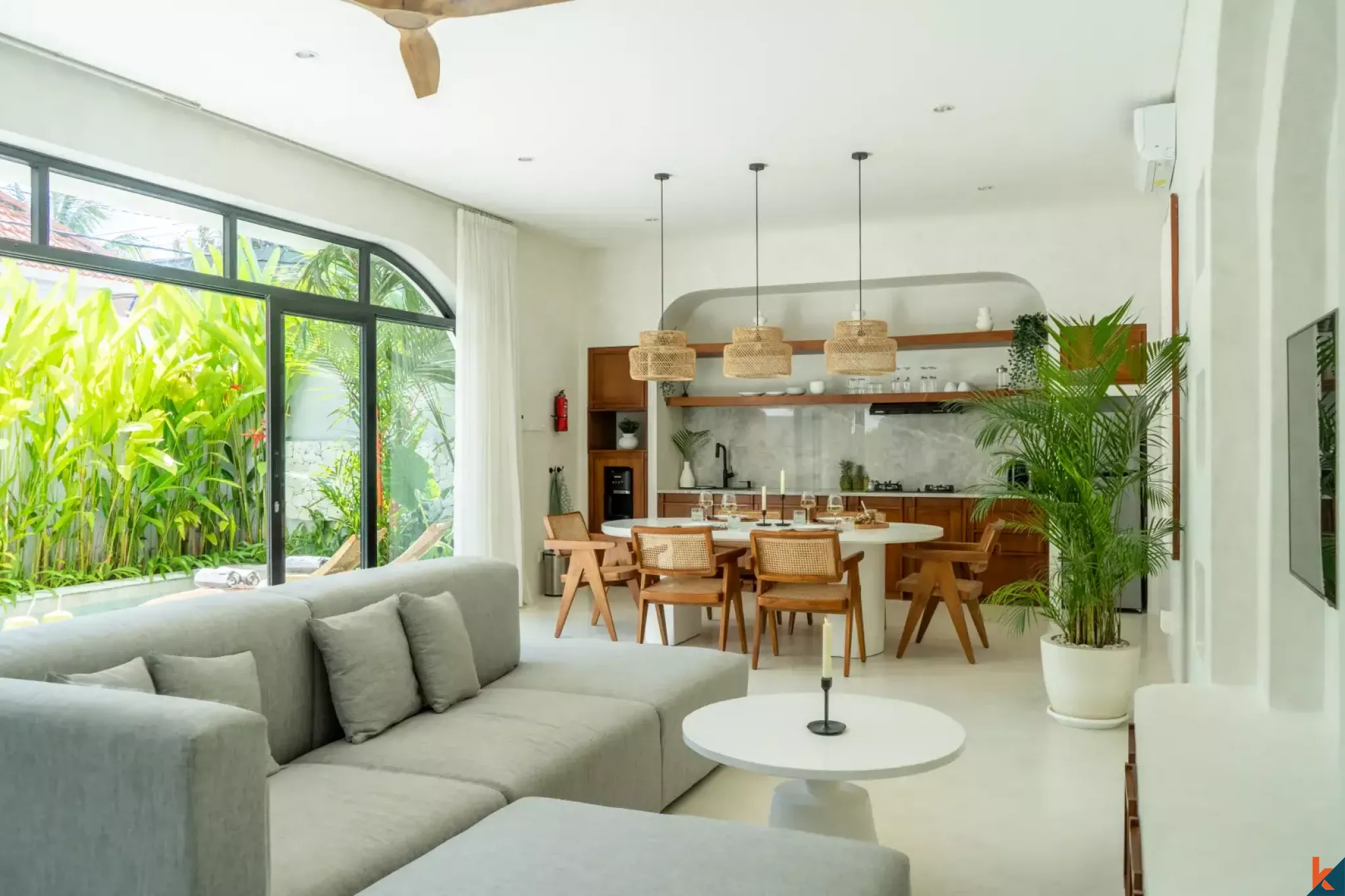 Modern Two Bedroom Family Villa for Lease in Prime Canggu