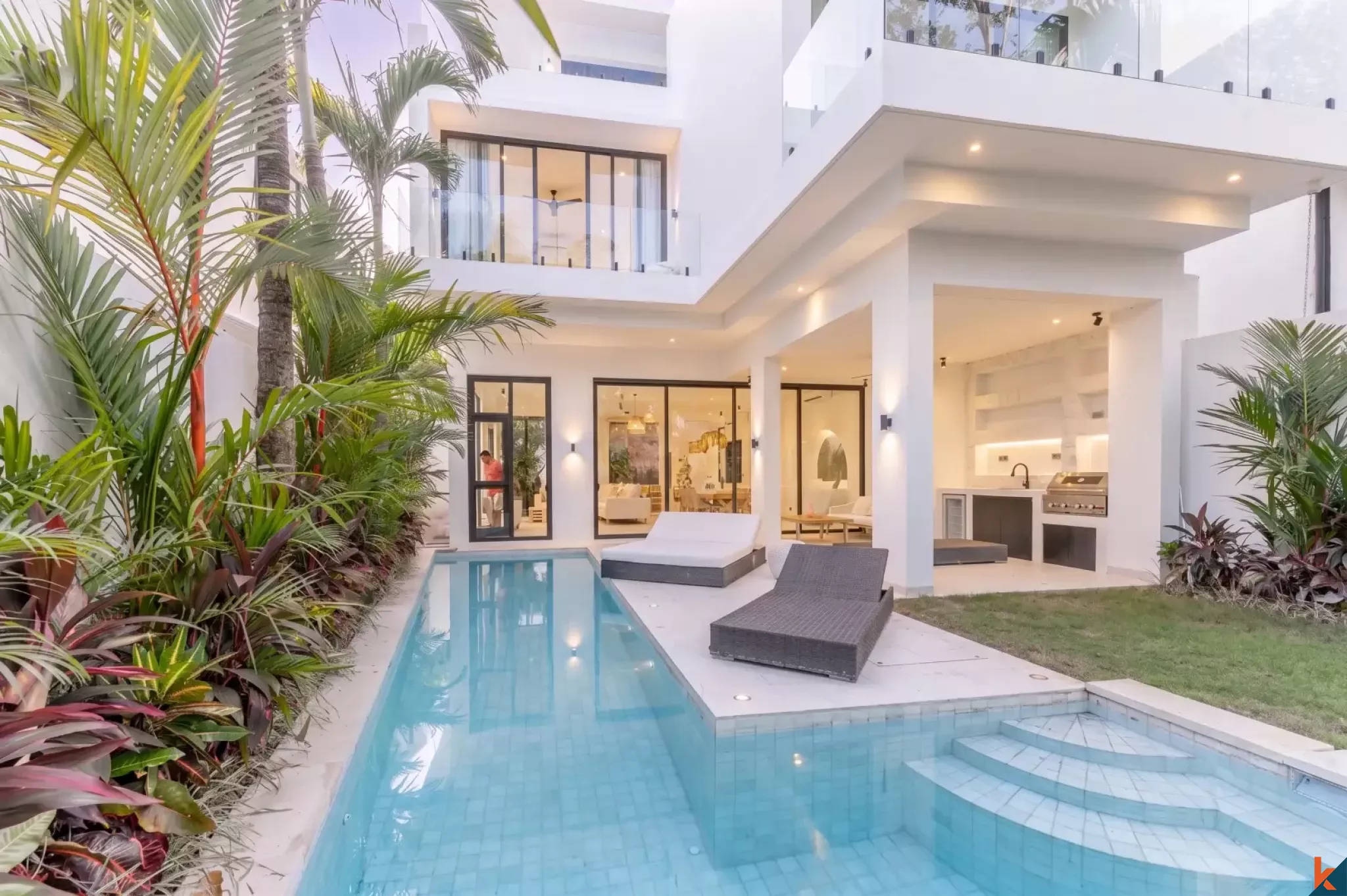 Luxury Three Bedroom Villa with Long Leasehold and River Views Near Pererenan Beach