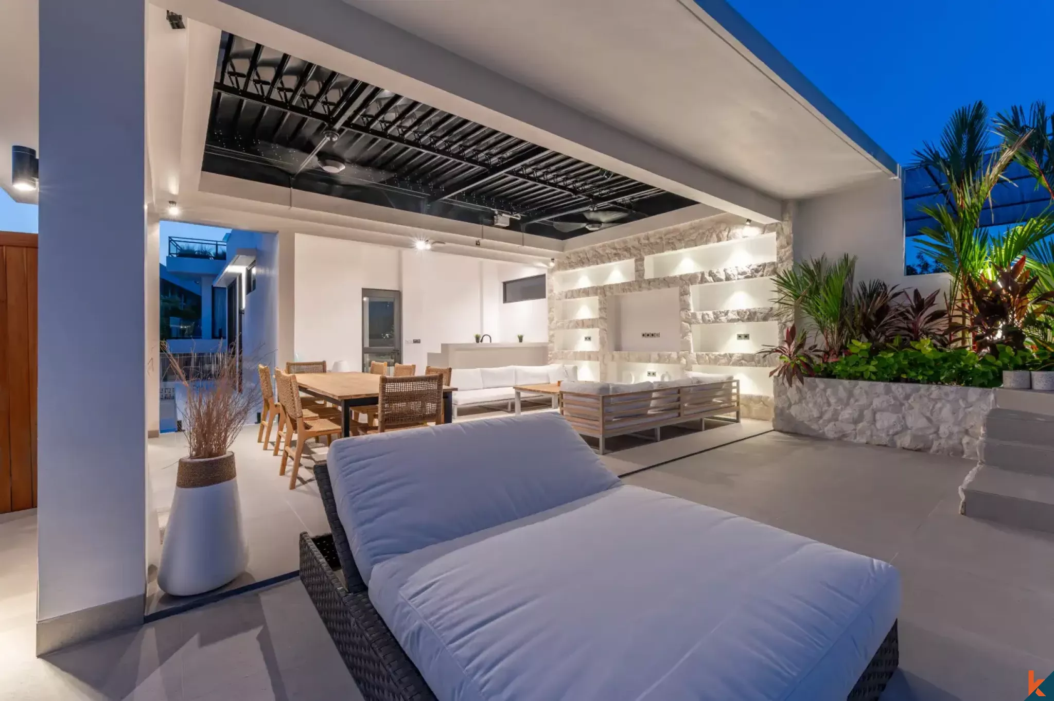 Luxury Three Bedroom Villa with Long Leasehold and River Views Near Pererenan Beach