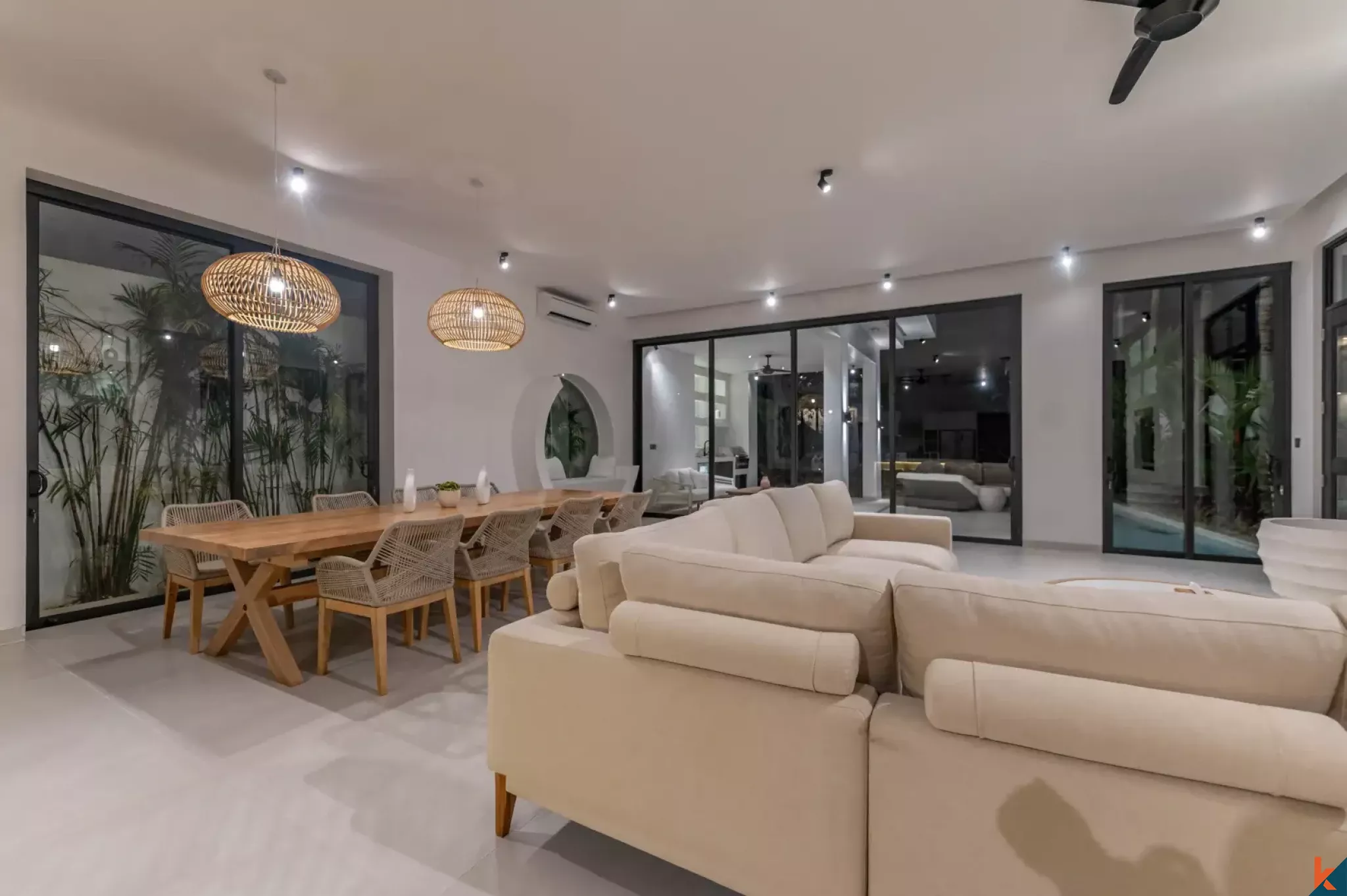 Luxury Three Bedroom Villa with Long Leasehold and River Views Near Pererenan Beach