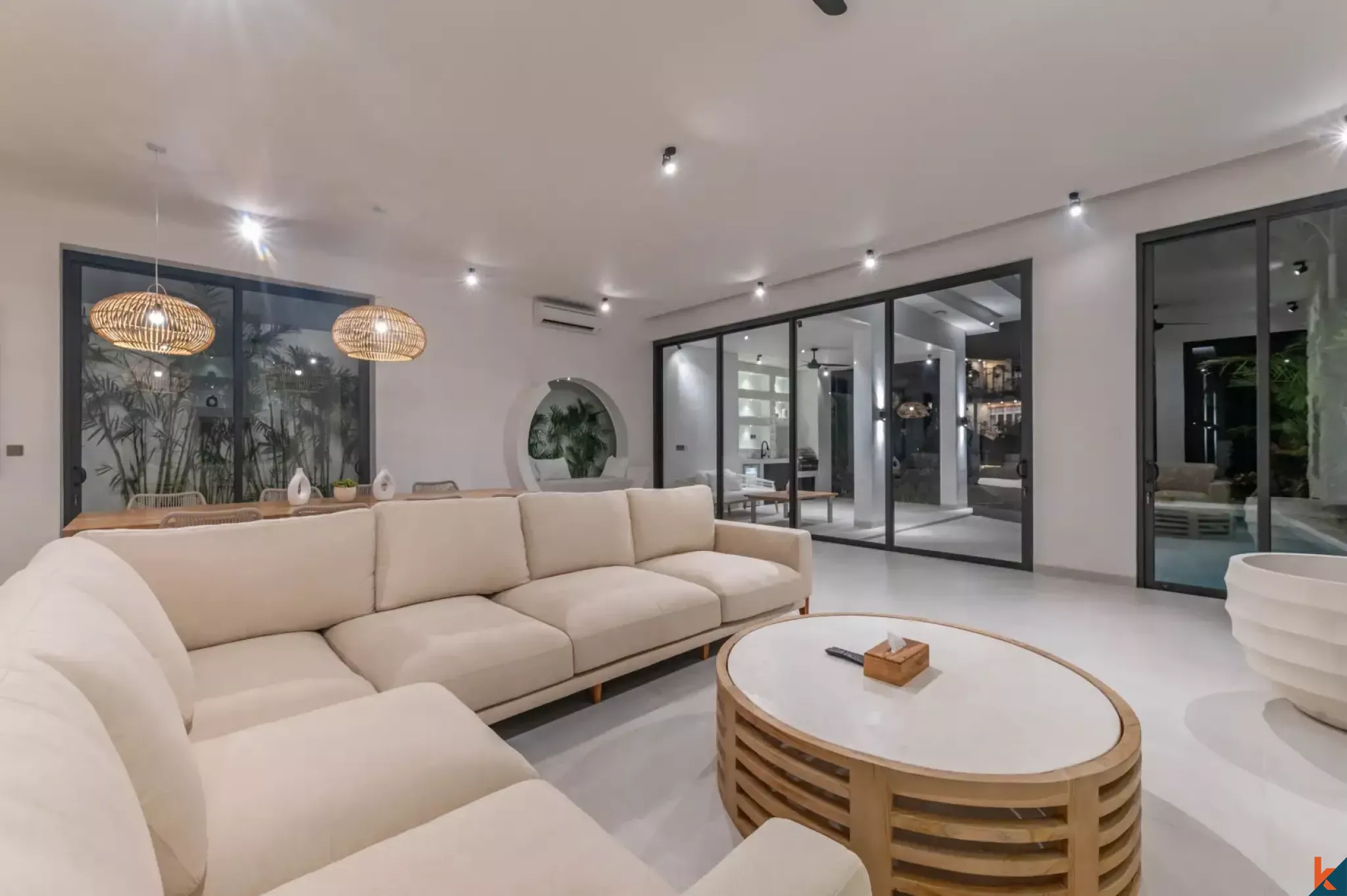 Luxury Three Bedroom Villa with Long Leasehold and River Views Near Pererenan Beach