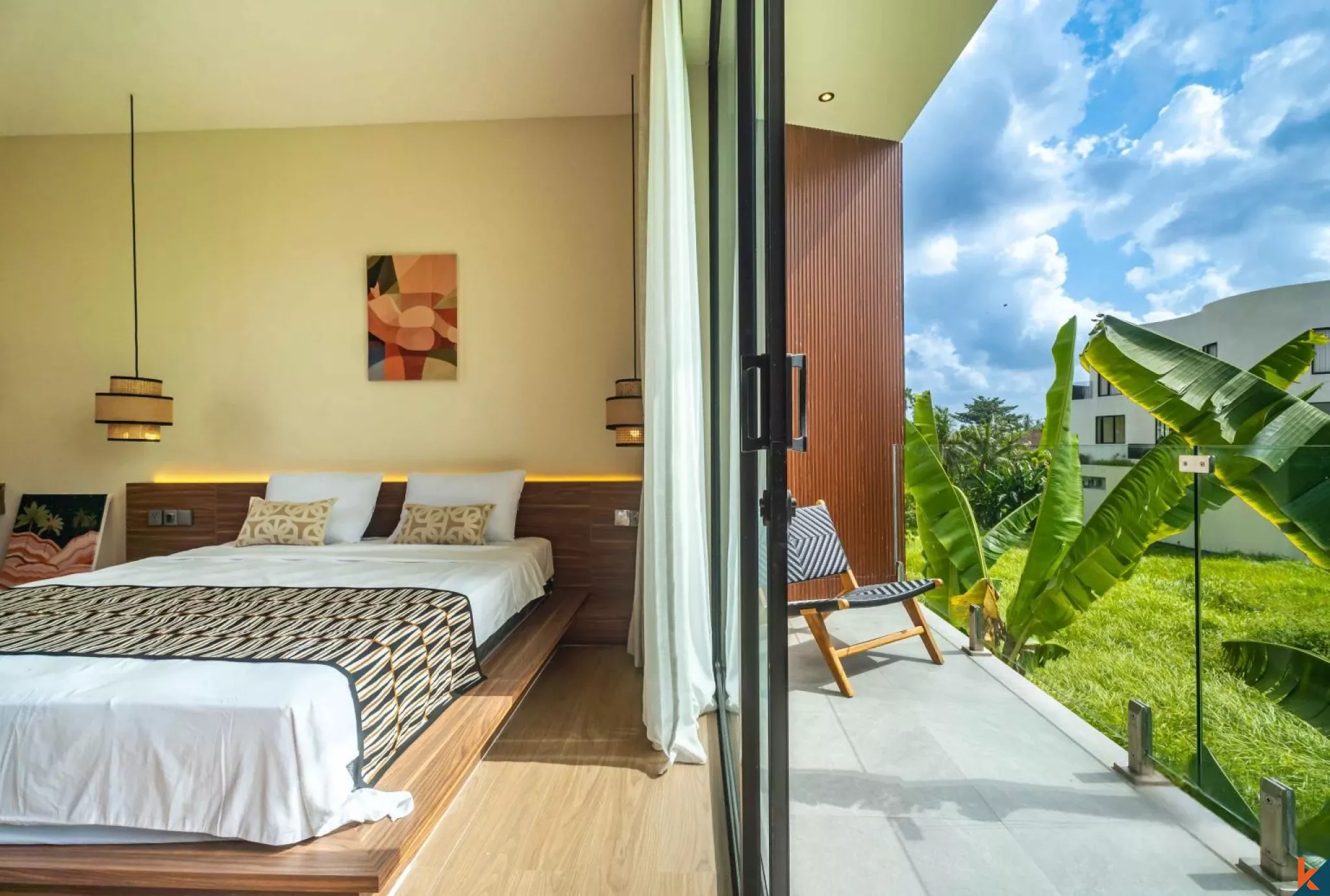 Two Bedroom Villa with rice field view in Kedungu
