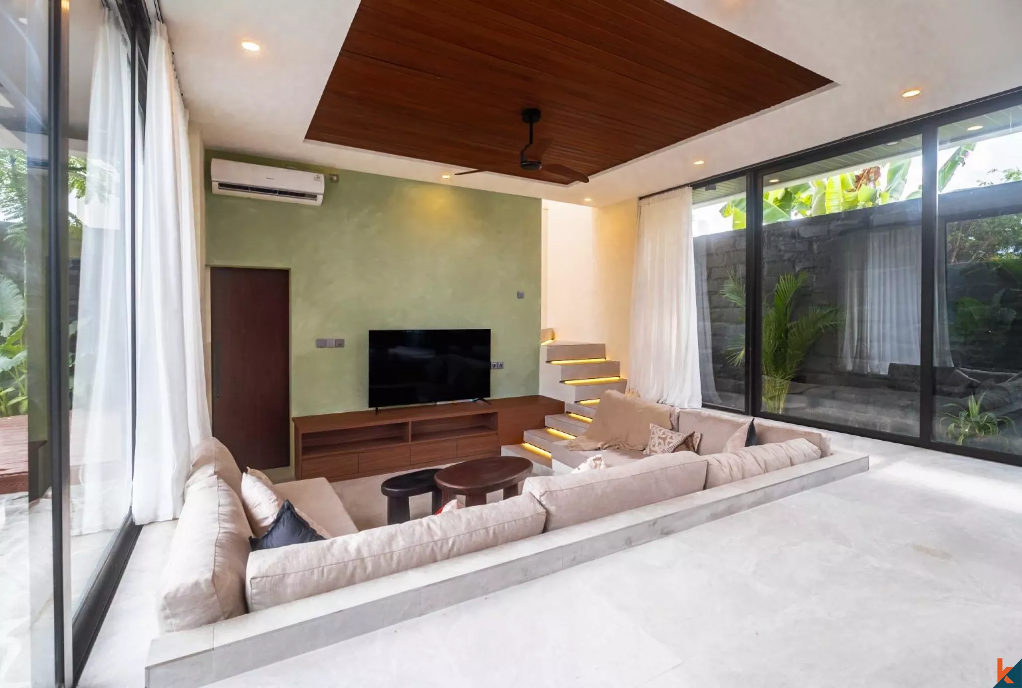 Two Bedroom Villa with rice field view in Kedungu