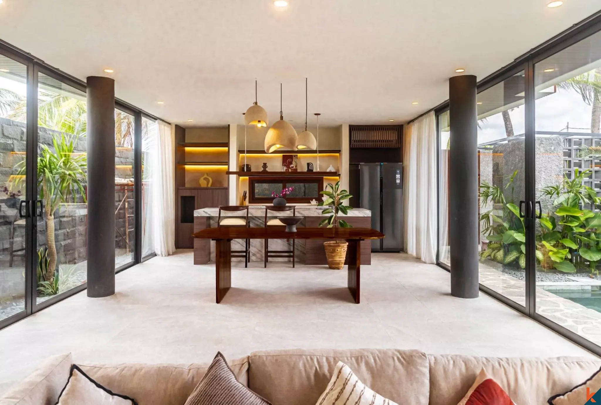 Two Bedroom Villa with rice field view in Kedungu